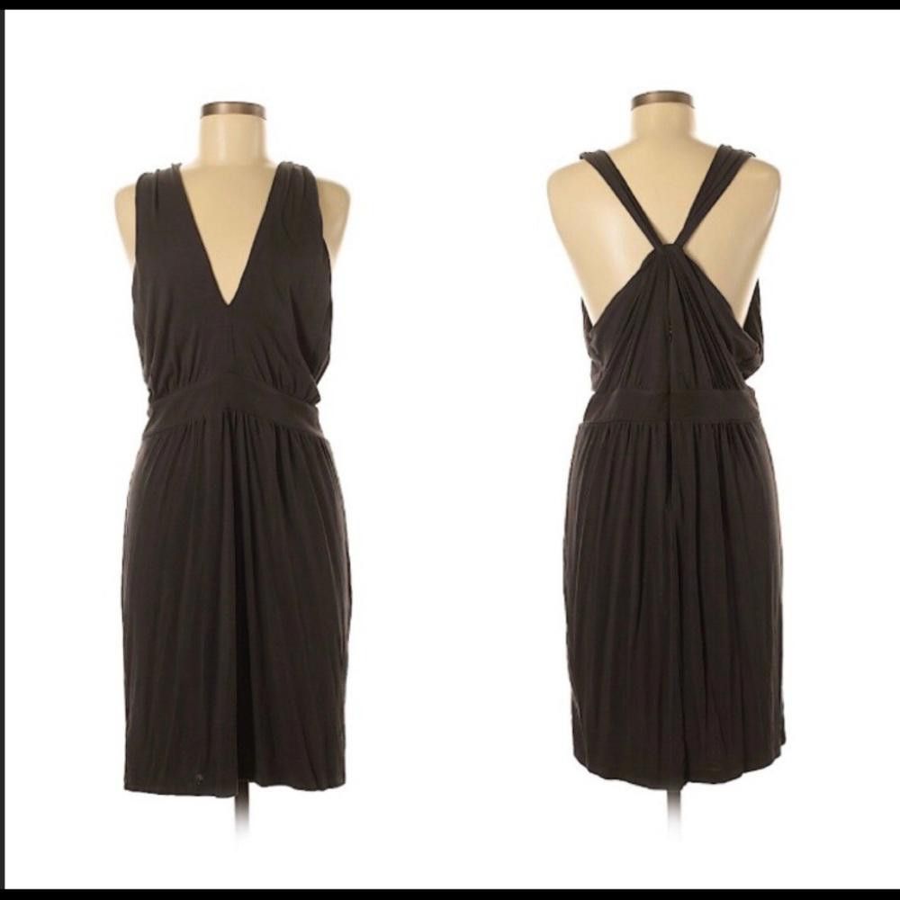 Ann Taylor loft NWT Modal Brown V-neck dress M