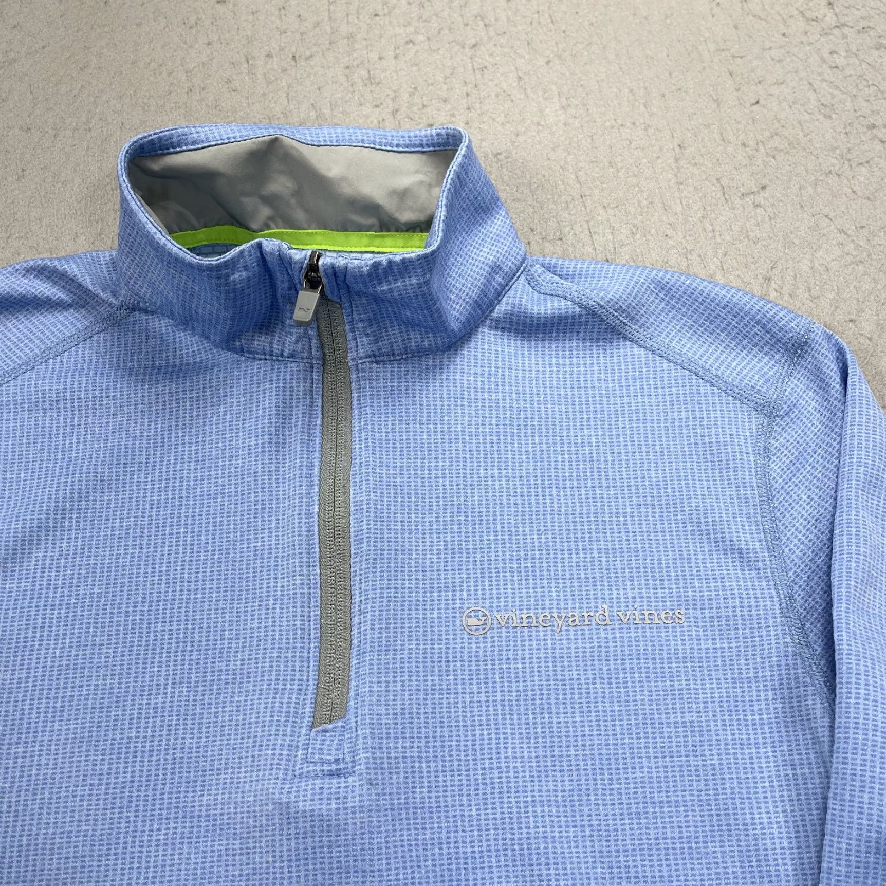 Vineyard Vines Vineyard Vines Performance Jacket Mens M 1/4 Zip On the Go Sankaty Golf Blue Logo Pullover Casual Activewear Mens Size US M / EU 48-50 / 2 - 2 Thumbnail