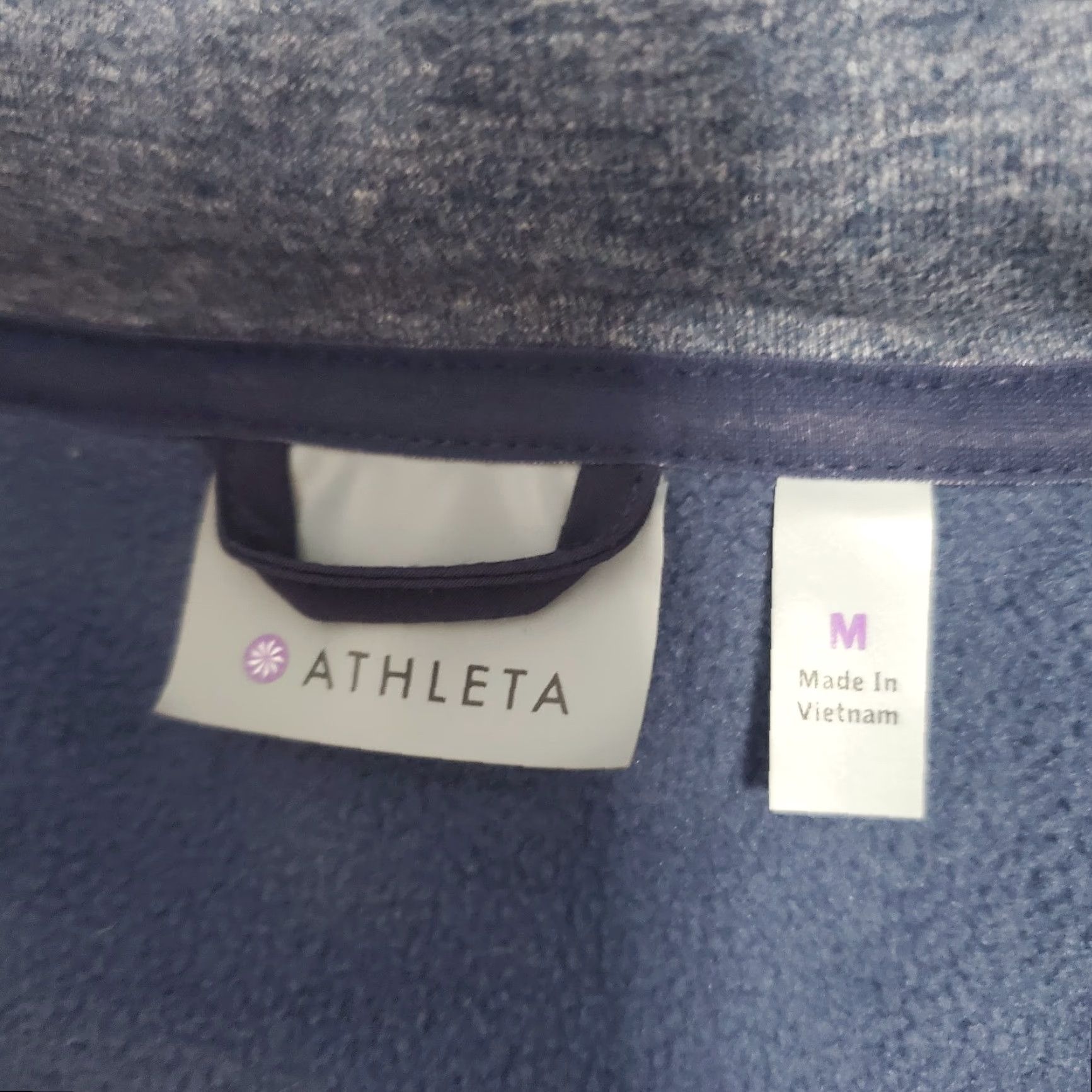 Athleta Athleta Sweatshirt Women Heather Blue M Full Zip Hooded Heavyweight Long Stretch Size M / US 6-8 / IT 42-44 - 3 Thumbnail