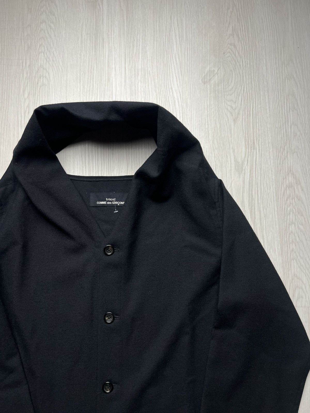 Comme des Garcons AW92 Vintage Tricot Comme des Garcons Black Jacket Size US M / EU 48-50 / 2 - 2 Thumbnail