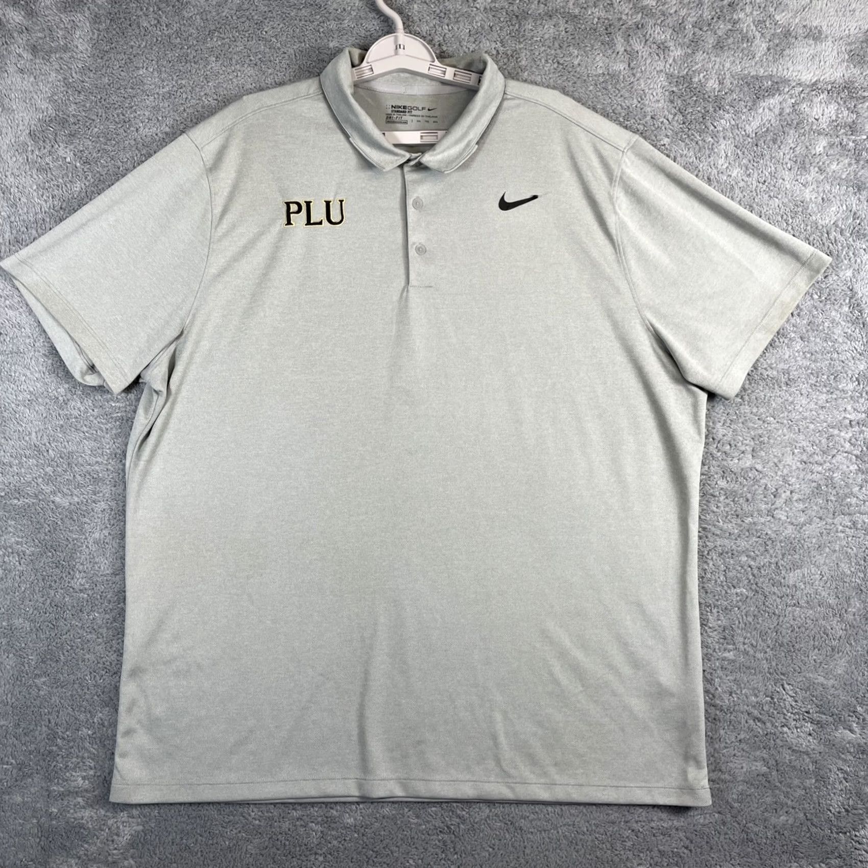 Nike Nike Polo Shirt Men 2XL Gray Golf Performance SS Short Sleeve Button-Down Collar Polo Shirt Mens Size US XXL / EU 58 / 5 - 2 Thumbnail