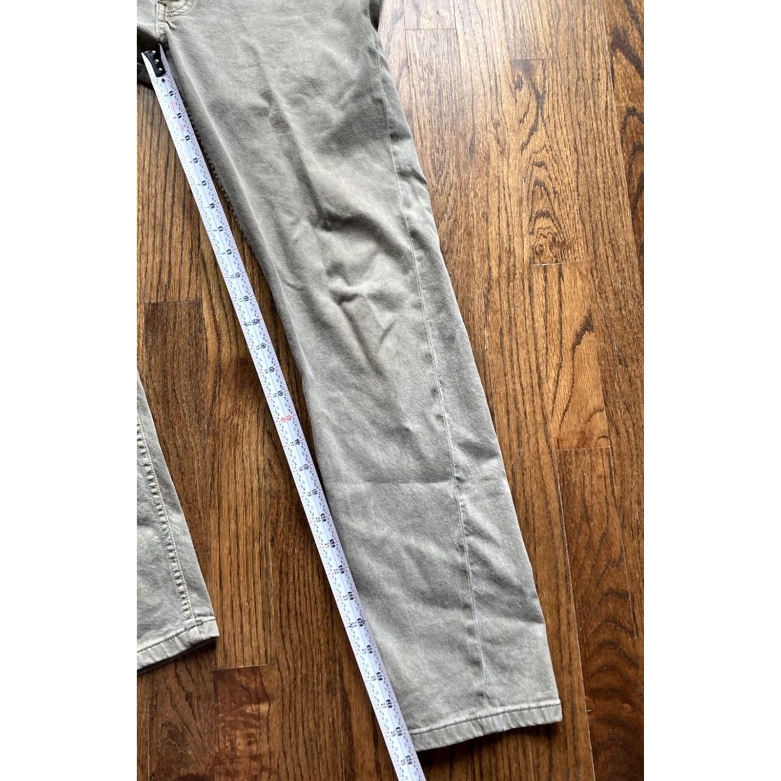 Billy Reid Billy Reid Pants Slim Straight 31x29 Cotton Olive Green 5 Pocket Button Fly USA Made Mens Size US 31 - 3 Thumbnail