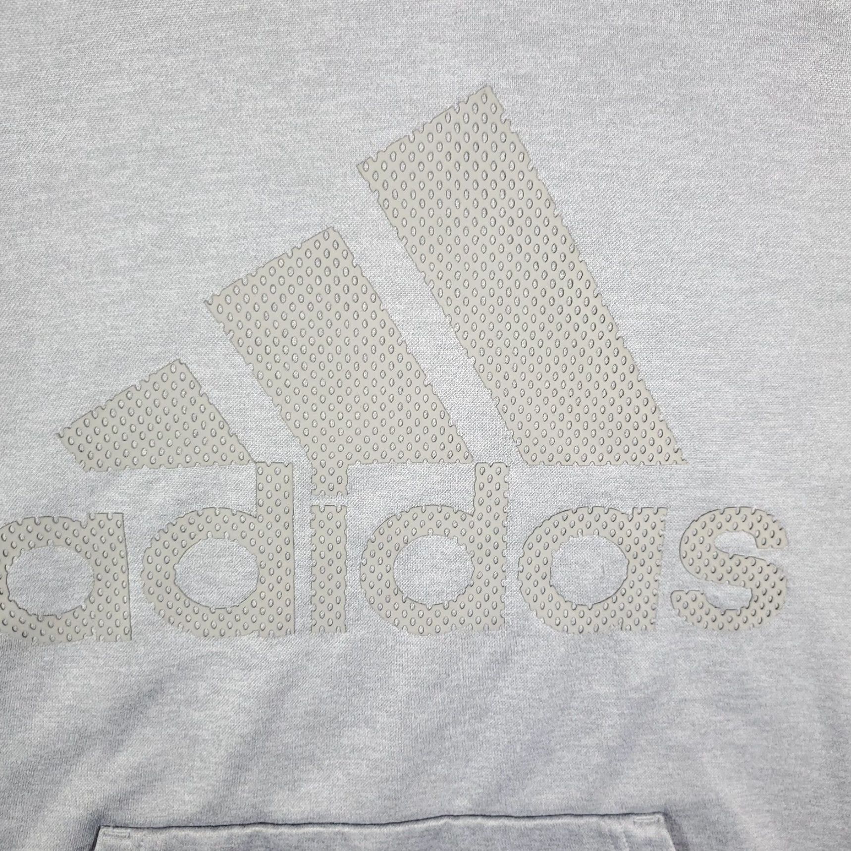 Adidas adidas Gray Long Sleeve Drawstring Pullover Hoodie Mens Size L Sweatshirt Athletic Fleece All Seasons Logo Size US L / EU 52-54 / 3 - 3 Thumbnail