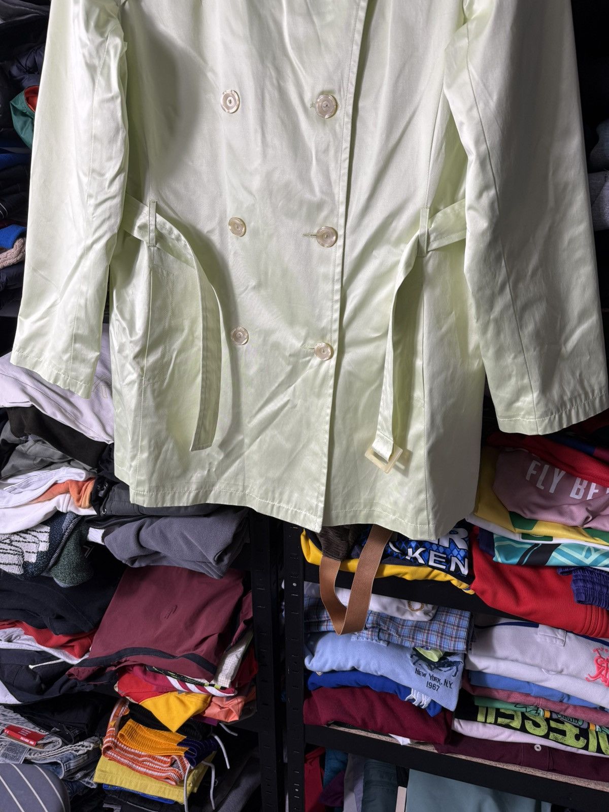 Casablanca Casablanca Women’s Trench Coat Light Green Size 40 Size S / US 4 / IT 40 - 3 Thumbnail