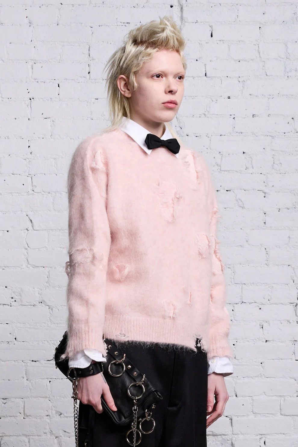 R13 Shrunken deconstructed crewneck. Medium Size M / US 6-8 / IT 42-44 - 2 Thumbnail