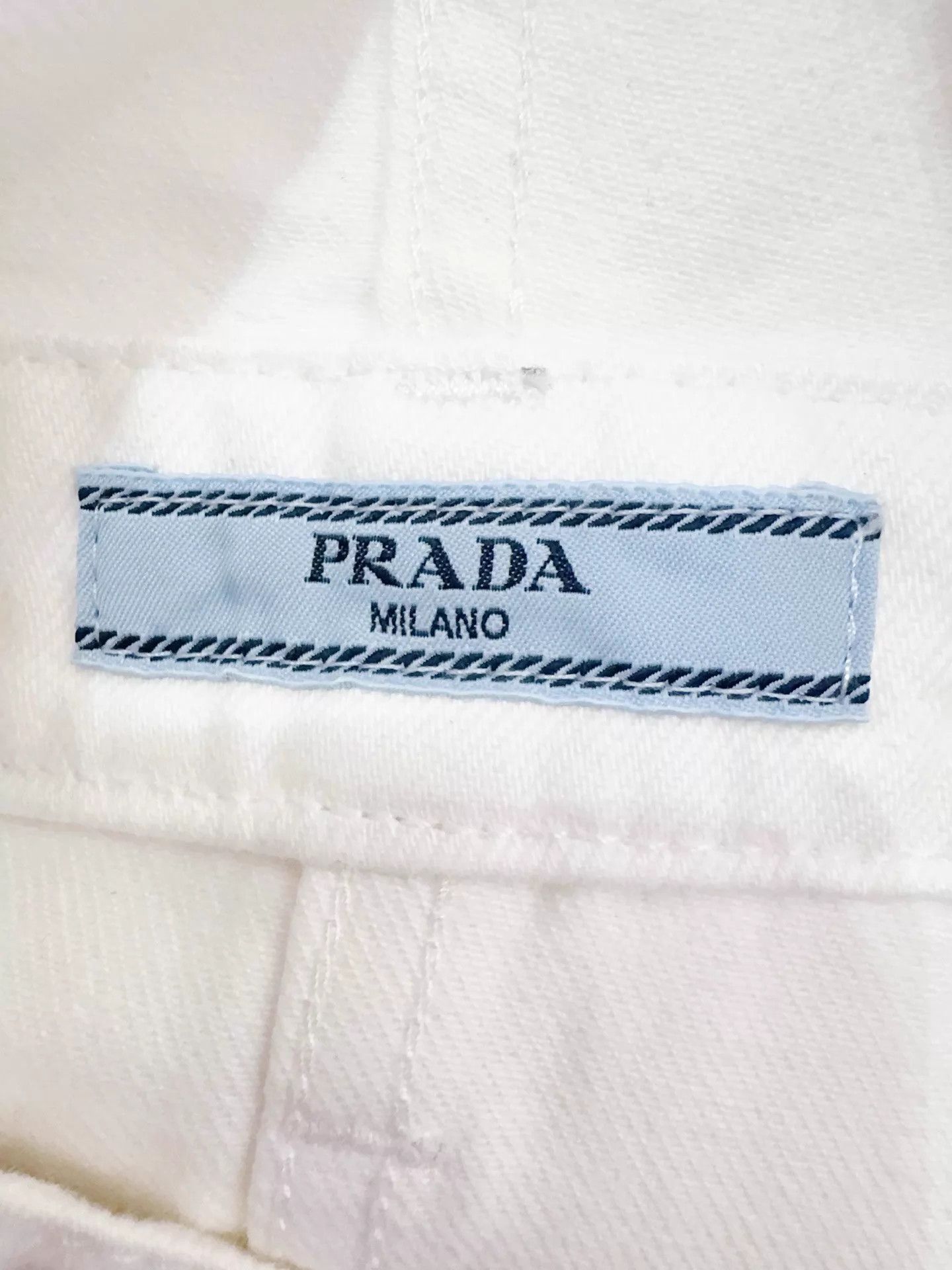 Prada Prada Enamel Triangle Logo Pinafore Dress Size 27" / US 4 / IT 40 - 6 Thumbnail