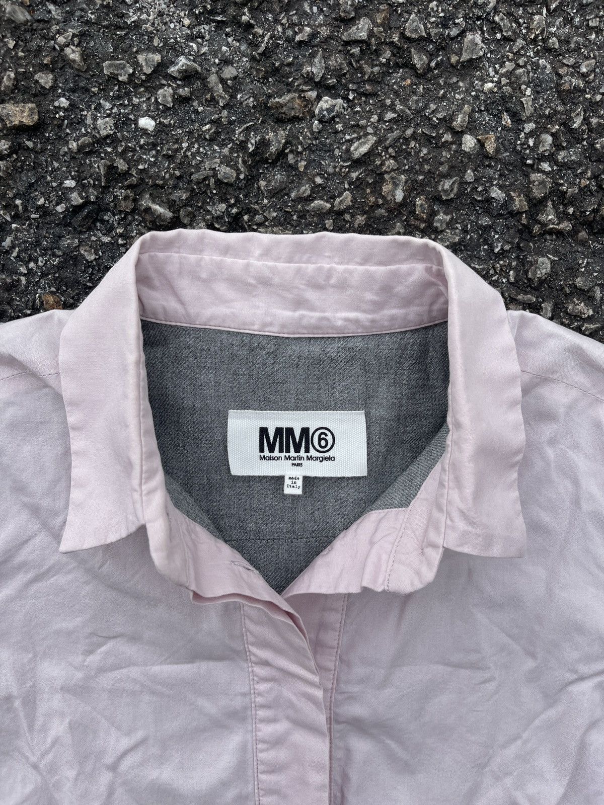 Maison Margiela Maison Margiela MM6 Oversized Oxford Shirt in Pink Size M / US 6-8 / IT 42-44 - 3 Thumbnail