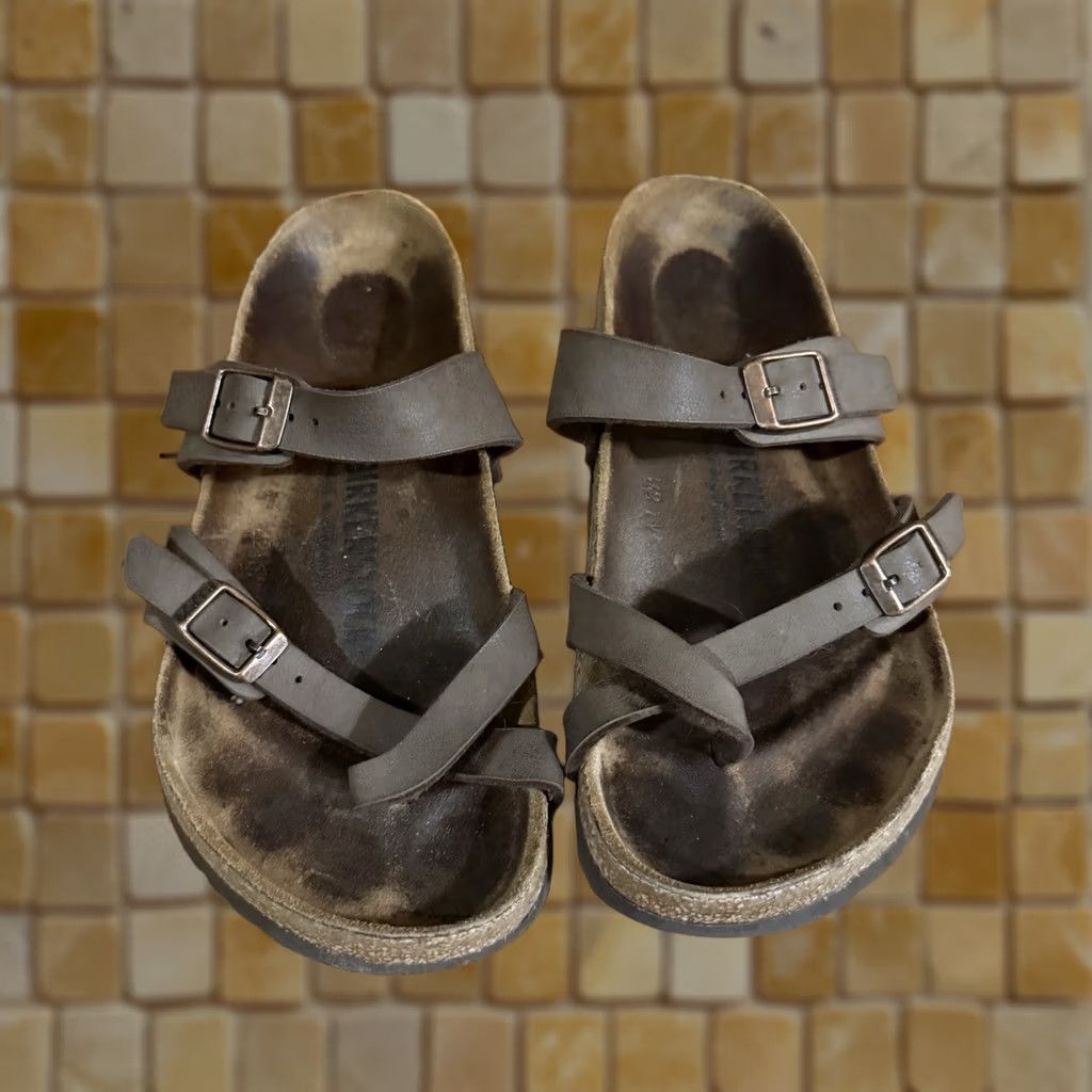 Birkenstock Birkenstock Mayari Sandals Womens Size 36 US 6-6.5 Brown Leather Buckle Strappy Casual Bohemian Shoes Size US 6.5 / IT 36.5 - 1 Thumbnail