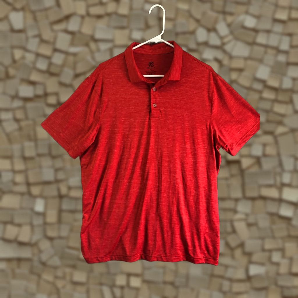 Champion Champion Mens XL Spread Collar Short Sleeve Red Polo Pullover Shirt Size US XL / EU 56 / 4 - 1 Thumbnail