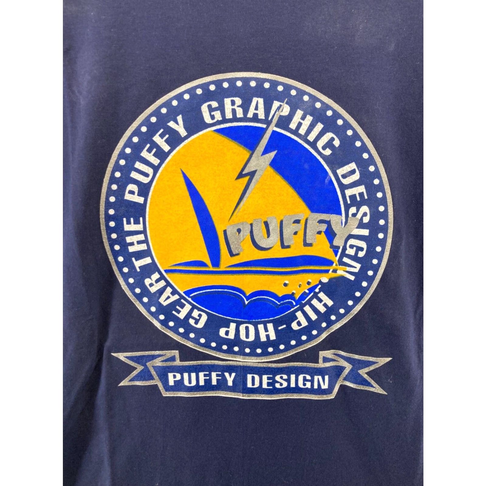 Vintage VINTAGE Hip Hop T-Shirt Mens Large Blue 90s Street Wear Tee Size US L / EU 52-54 / 3 - 5 Thumbnail