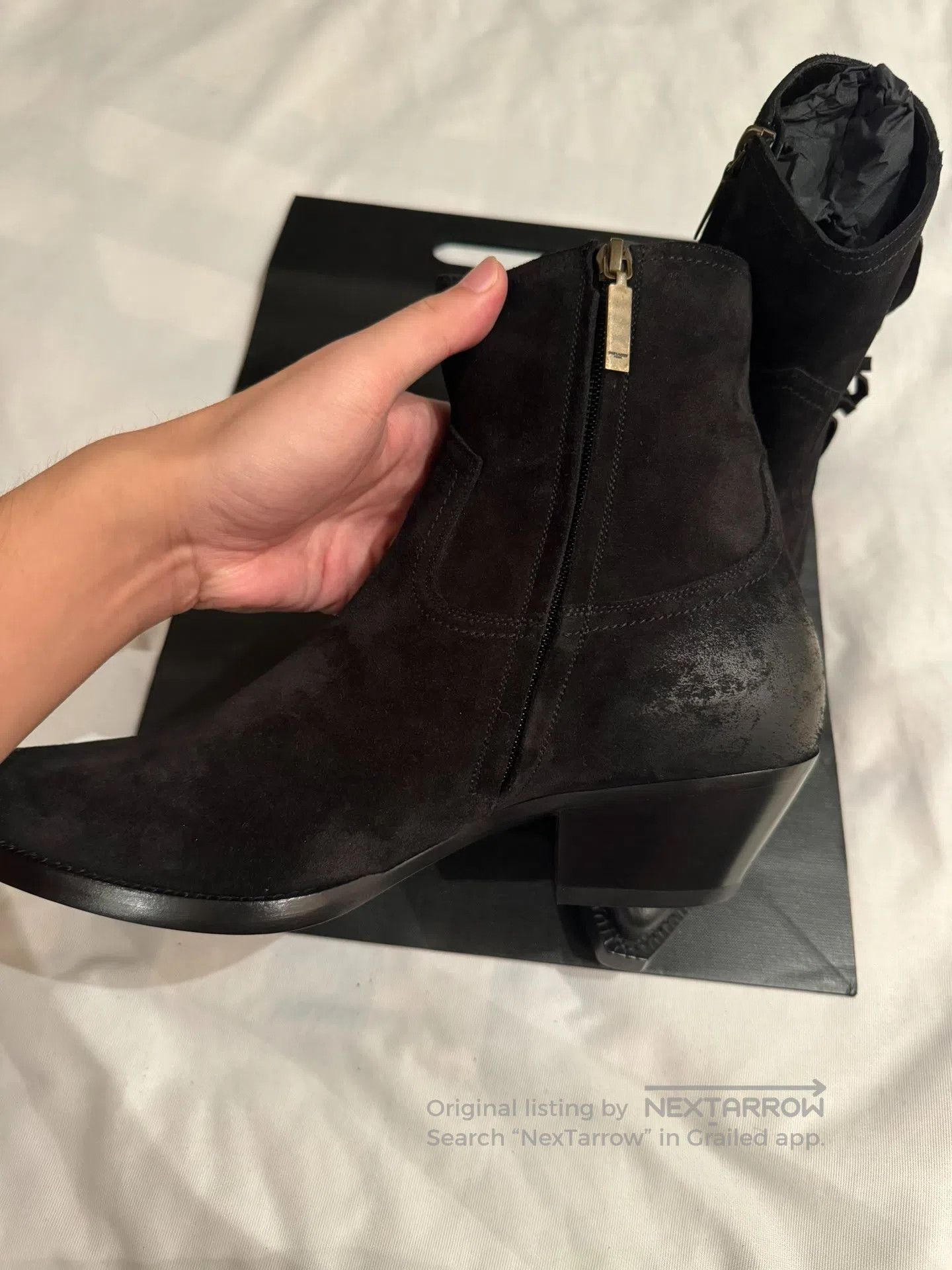 Saint Laurent Paris Saint Laurent Paris Deer Skin Fringe Boots Men's Boots| Size US 9 / EU 42 - 7 Thumbnail