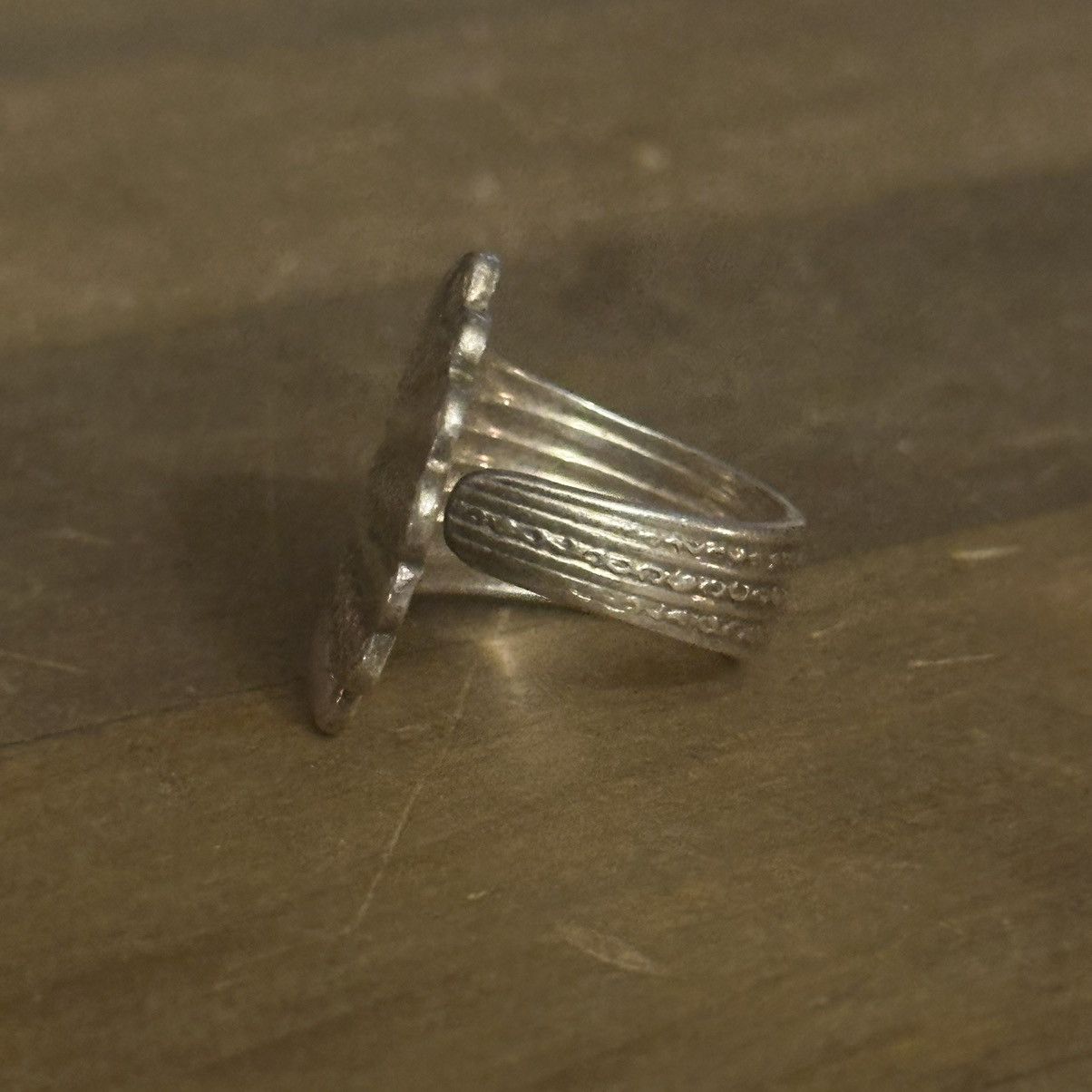 Vintage Vintage silver spoon ring Size ONE SIZE - 5 Thumbnail