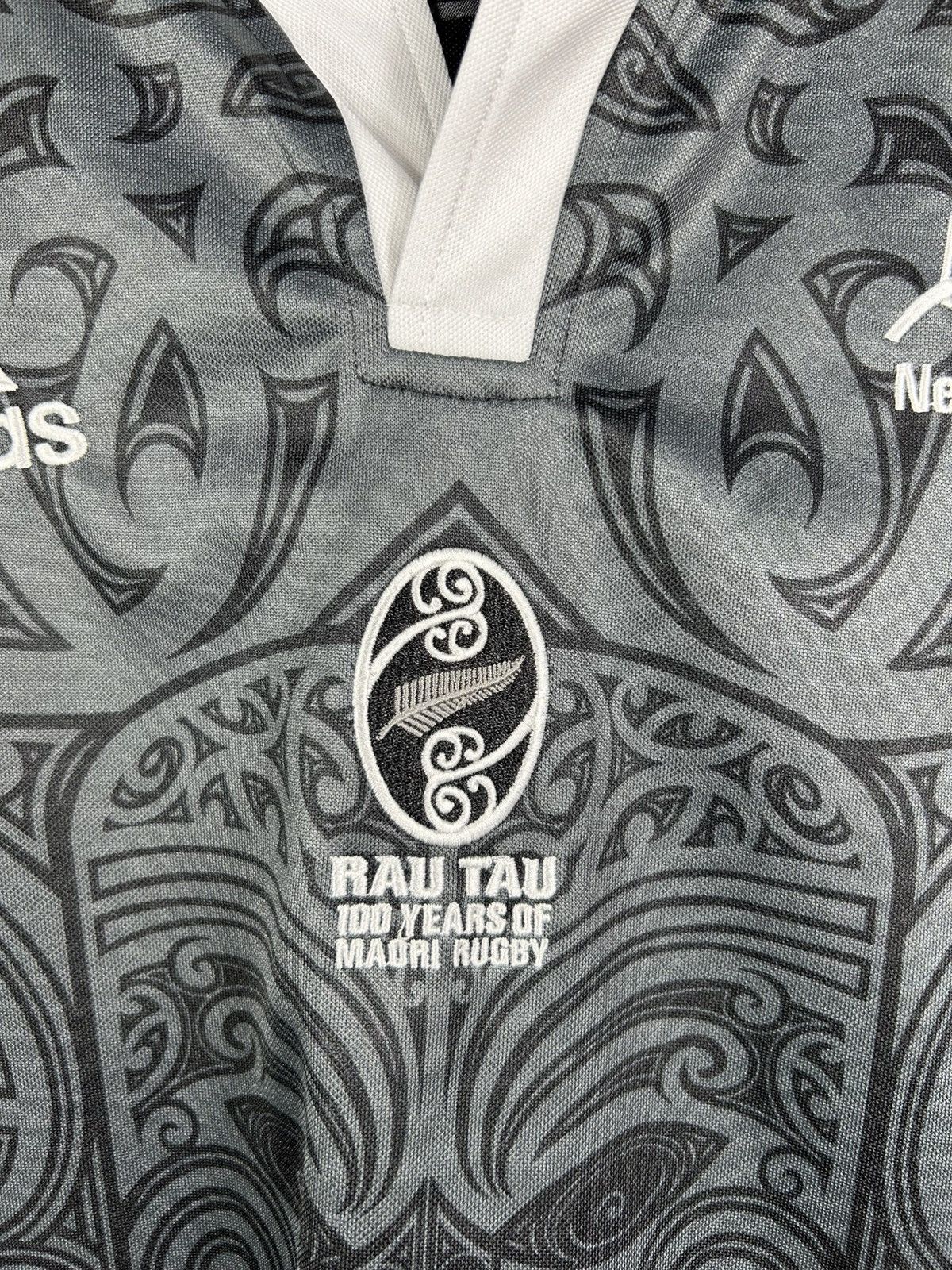 Adidas New Zealand Maori All Blacks 100 Years Rau Tau Rugby Jersey Size US M / EU 48-50 / 2 - 5 Thumbnail
