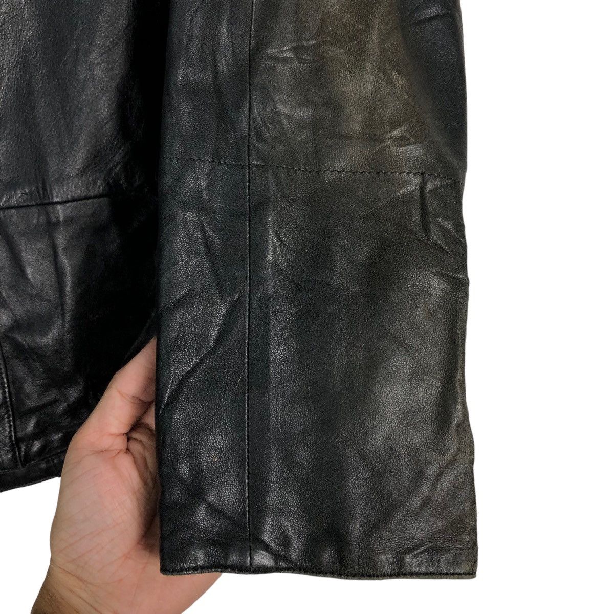 Japanese Brand Cropped Biker Racer Leather Jacket Donna Japan Issey Miyake Size US M / EU 48-50 / 2 - 15 Thumbnail