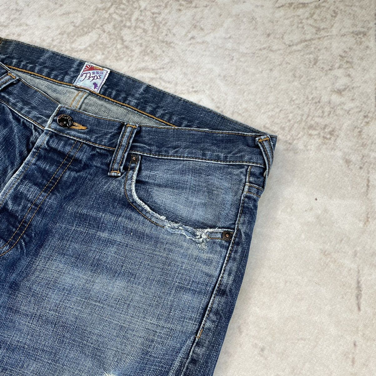 Japanese Brand × Prps PRPS Japan Opium Carti Distressed Baggy Denim Jeans Size US 34 / EU 50 - 5 Thumbnail
