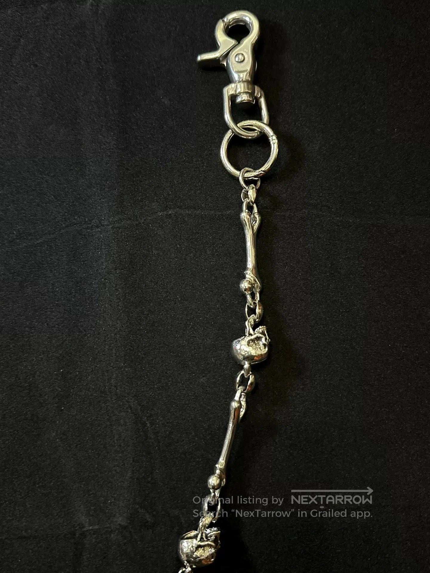 Vintage vintage 90s skull chain wallet chain. Size ONE SIZE - 4 Thumbnail