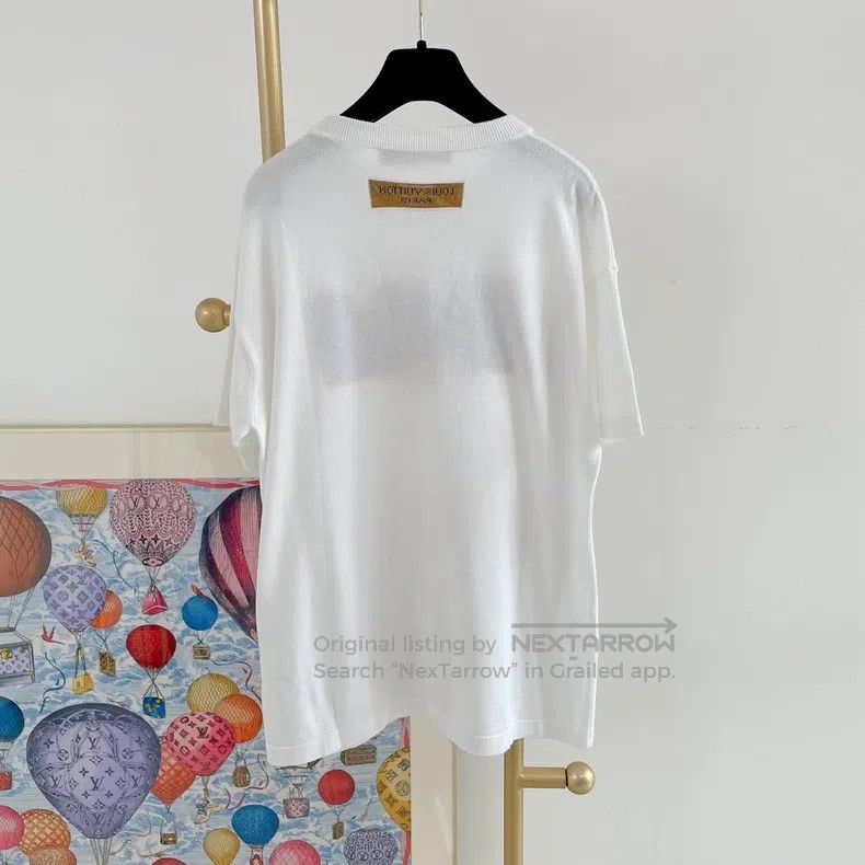 Louis Vuitton Louis Vuitton White letter knit short sleeves Size US XS / EU 42 / 0 - 2 Thumbnail