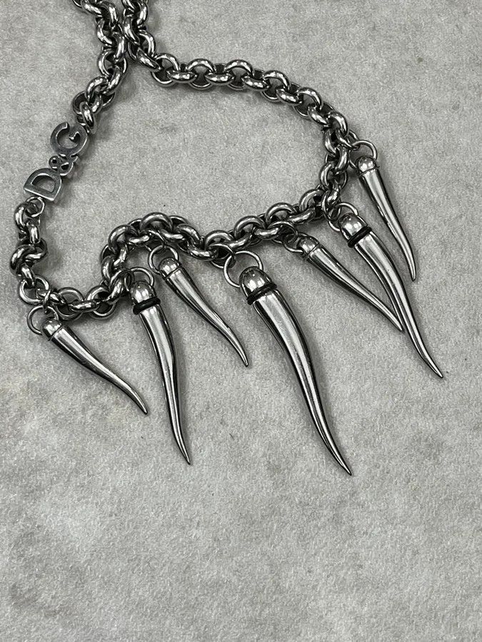 Dolce & Gabbana AW2005 Dolce & Gabbana Avant-Garde Multi Teeth Steel Necklace Size ONE SIZE - 4 Thumbnail