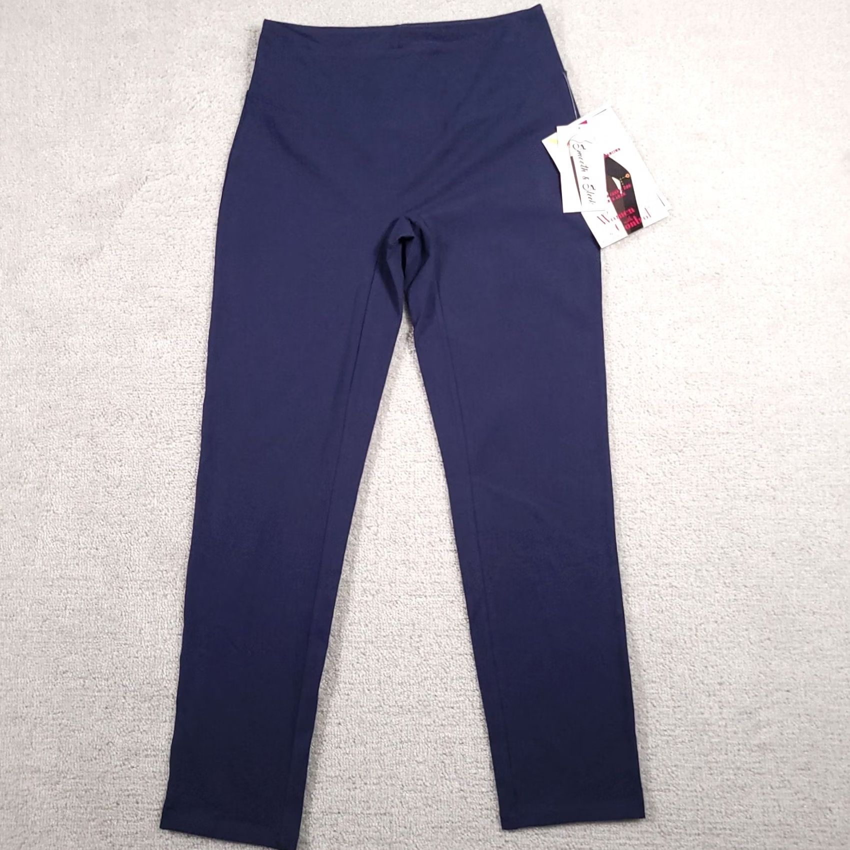 Vintage VINTAGE? No — Women with Control Renee Greenstein Leggings Womens XS Blue Tummy Control Pocket Size 26" / US 2 / IT 38 - 2 Thumbnail