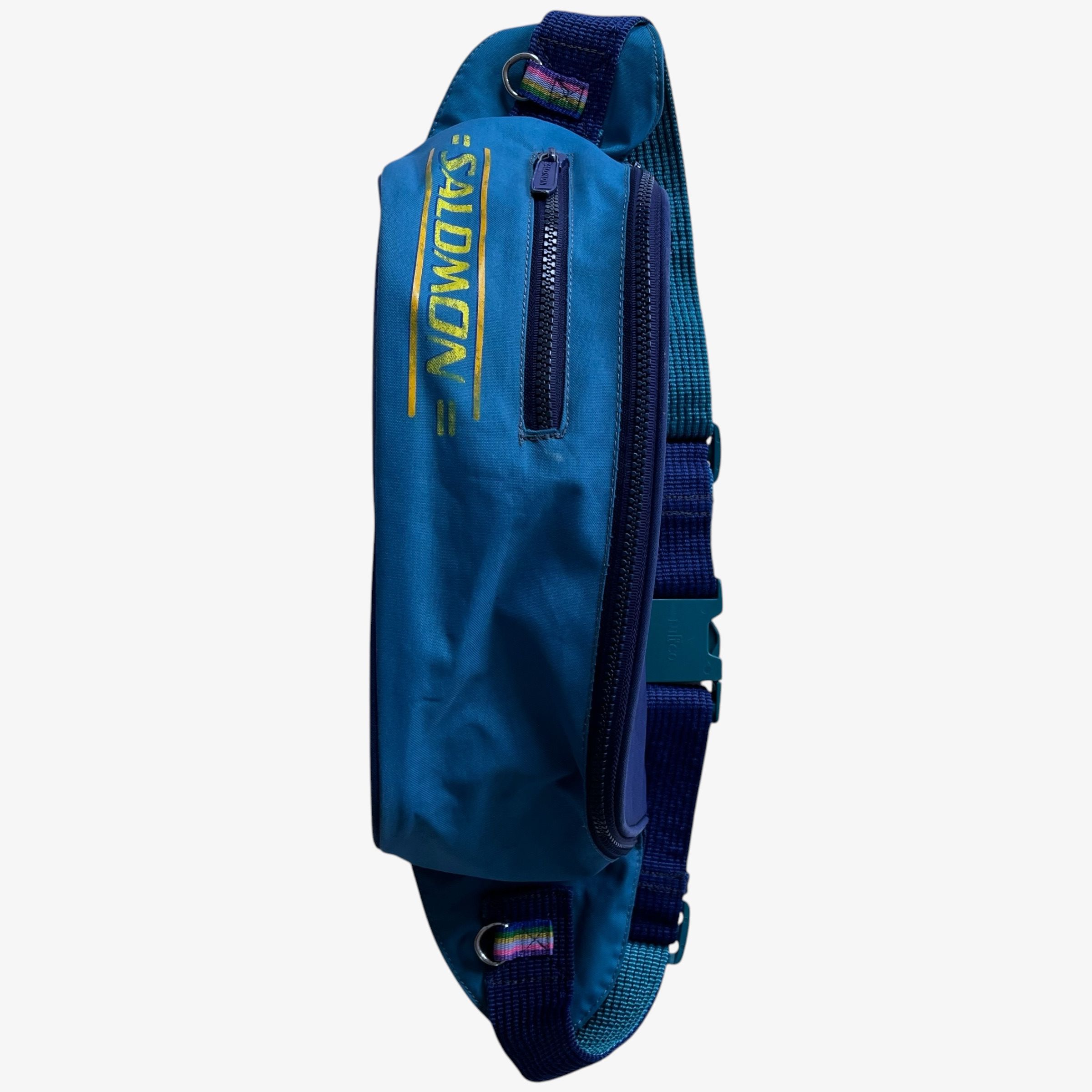Salomon Vintage 80s Salomon Extra Large Blue Bum Bag Size ONE SIZE - 1 Thumbnail