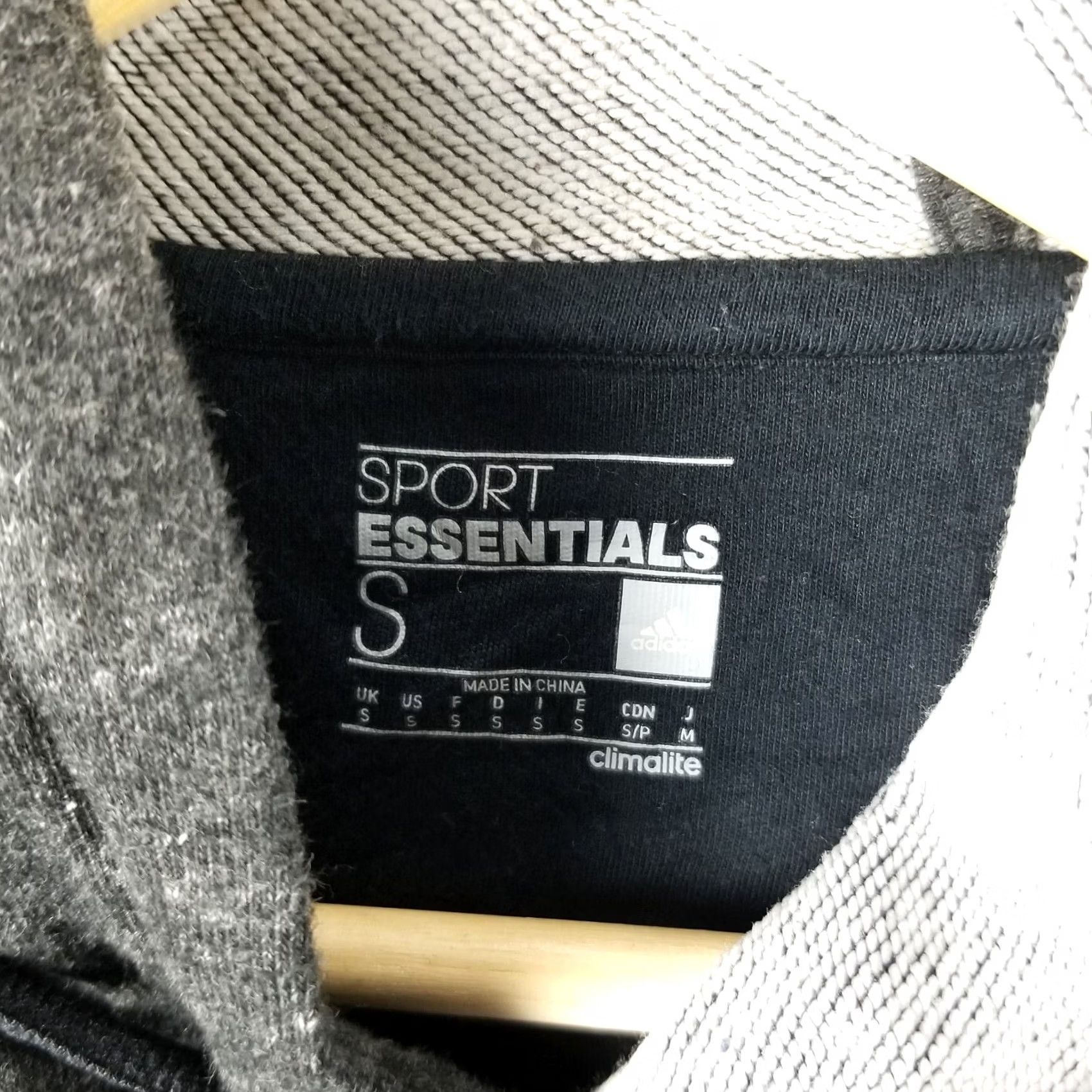 Adidas Adidas Hoodie Sweatshirt Women Small Gray Sport Essentials Climalite Pullover Hooded Activewear Soccer Running Gym & Training Womens Size S / US 4 / IT 40 - 3 Thumbnail