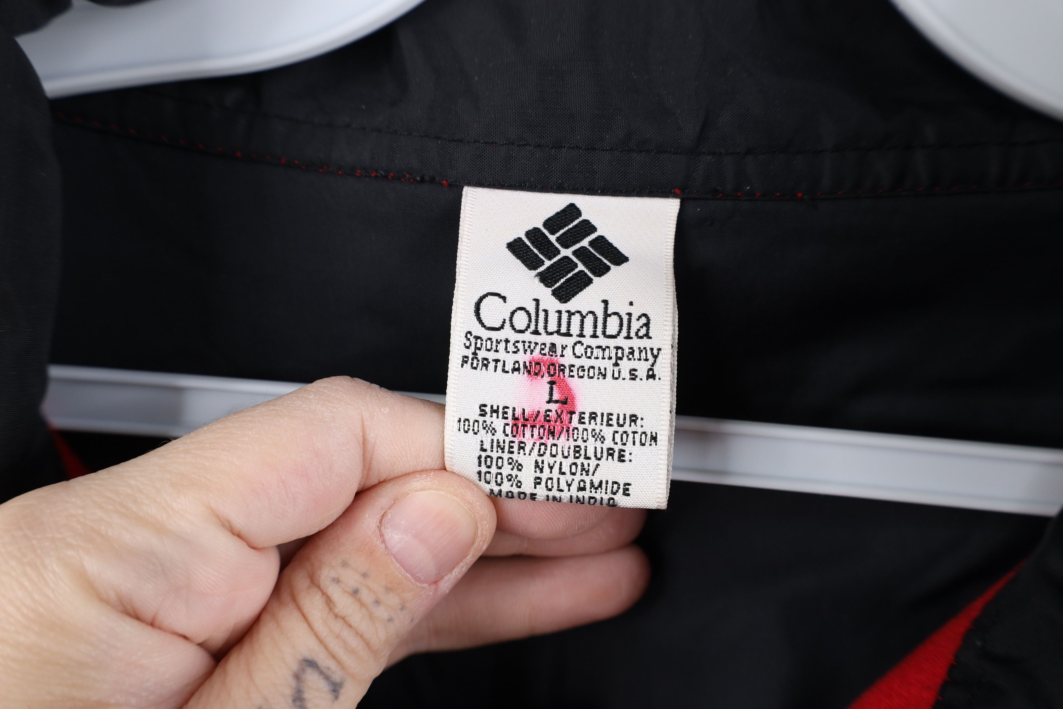 Columbia Vintage 90s Columbia Heavy Ribbed Knit Half Zip Sweater Red Size US L / EU 52-54 / 3 - 9 Thumbnail