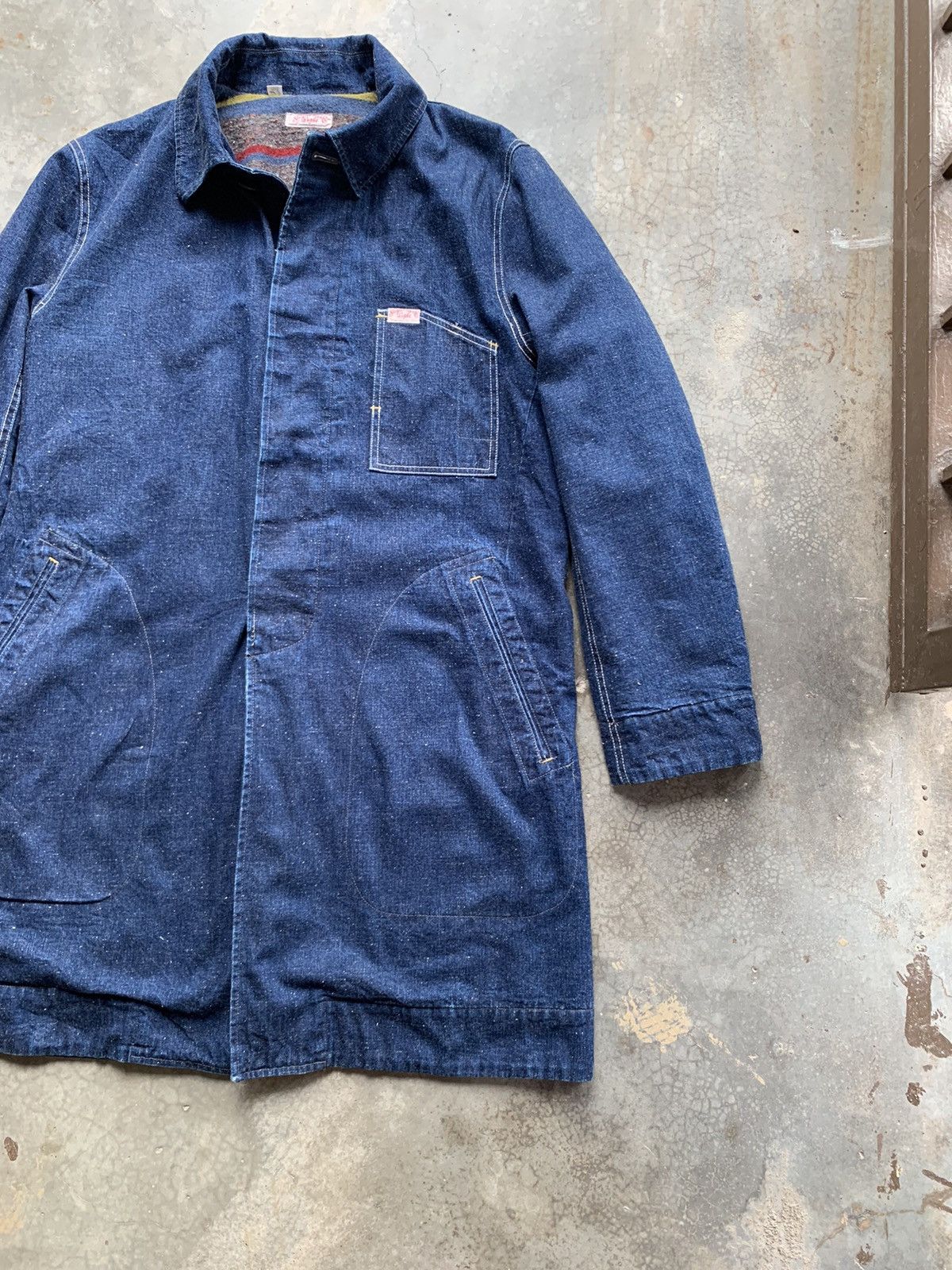 Sugar Cane Vintage Sugar Cane Denim Worker Long Jacket Size US M / EU 48-50 / 2 - 5 Thumbnail