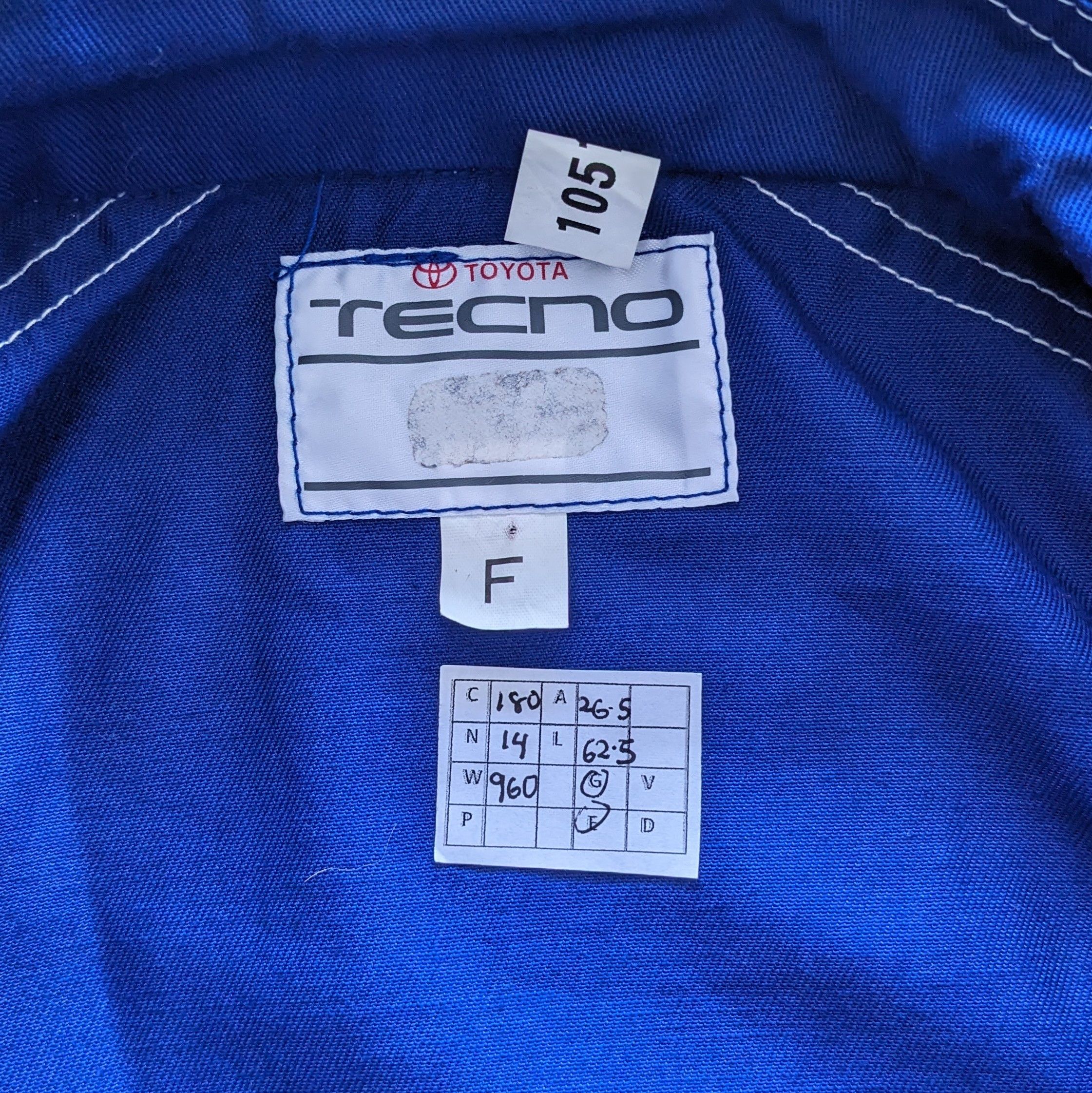 Vintage Vintage TOYOTA Tecno Racing Coverall Workwear Jacket Size US XL / EU 56 / 4 - 10 Thumbnail
