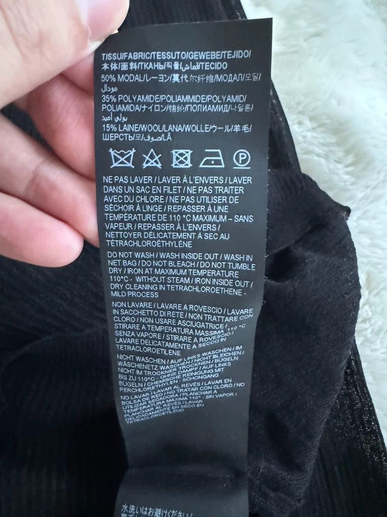 Saint Laurent Paris Saint laurent paris See-Through Undershirt long sleeves 250 Size L / US 10 / IT 46 - 4 Thumbnail
