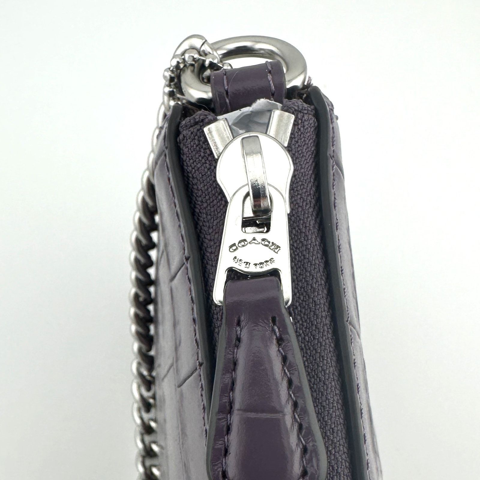 Coach Coach Nolita 19 in Amethyst Purple Crocodile Leather CN382 Size ONE SIZE - 5 Thumbnail