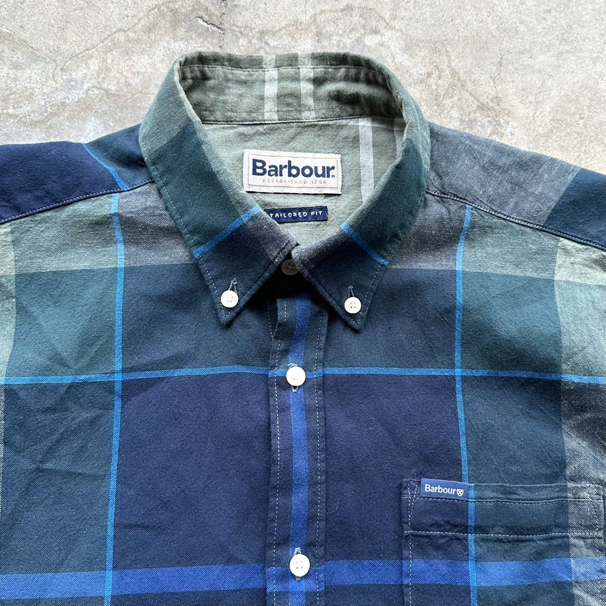 Barbour Barbour Shirt Men Size Medium Plaid Linen Blend Short Sleeve Size US M / EU 48-50 / 2 - 2 Thumbnail