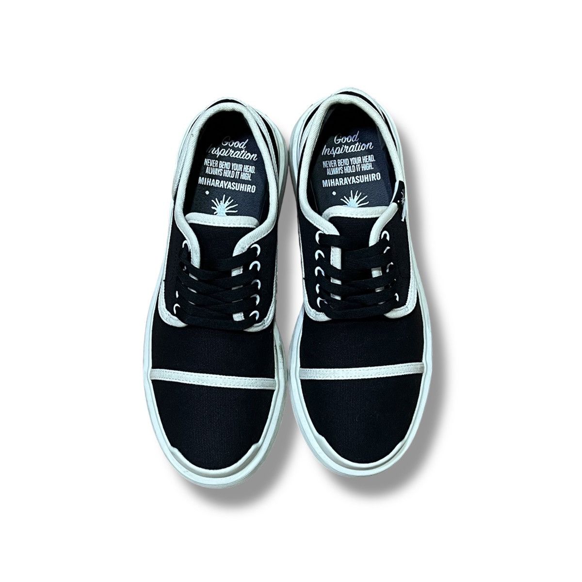 Maison MIHARA YASUHIRO Miharayasuhiro Black Blackey Canvas Sneakers Boots Size US 8 / IT 38 - 2 Thumbnail