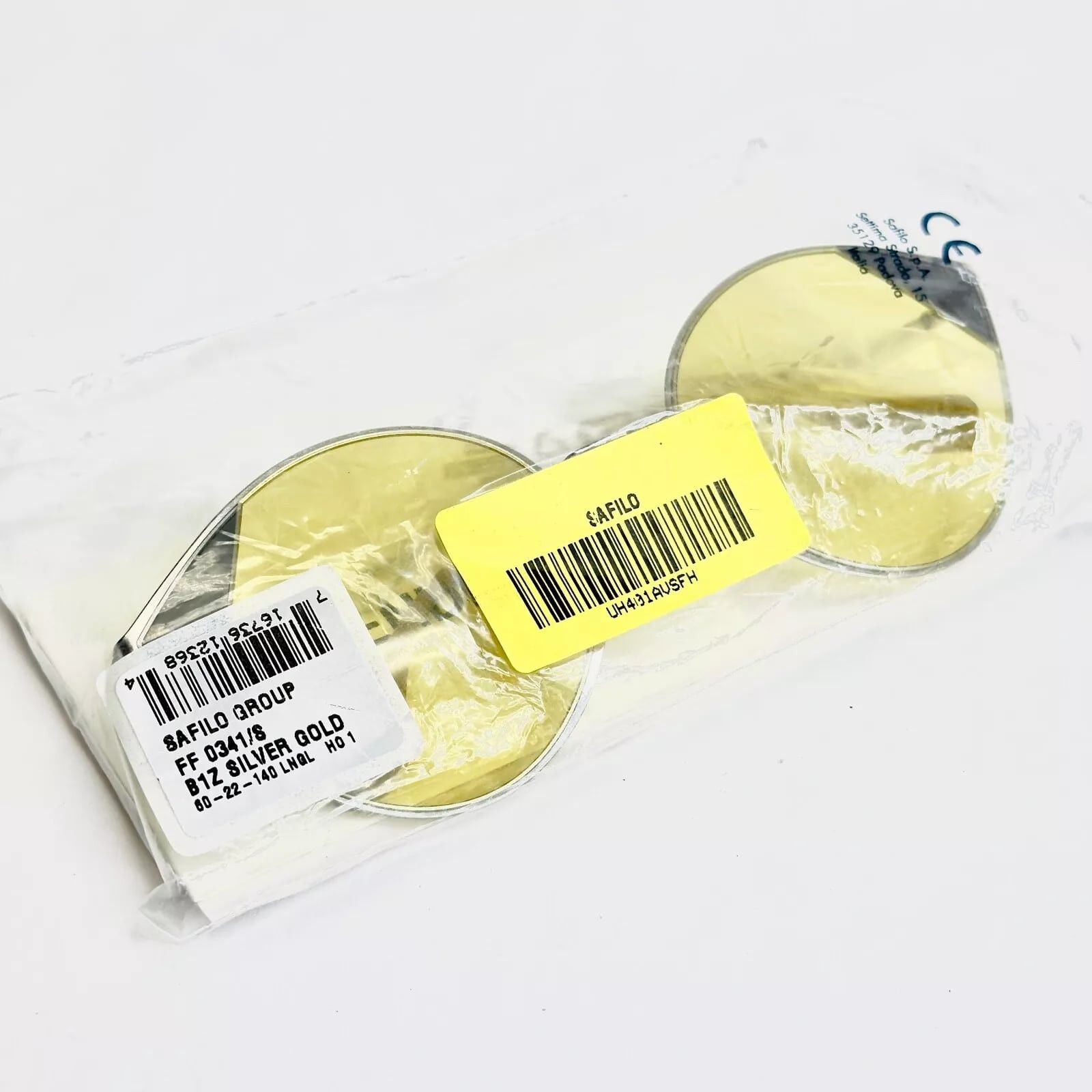 Fendi FENDI 0341 Silver Yellow Geometric Oval Metal Flat FF0341S Size ONE SIZE - 7 Thumbnail