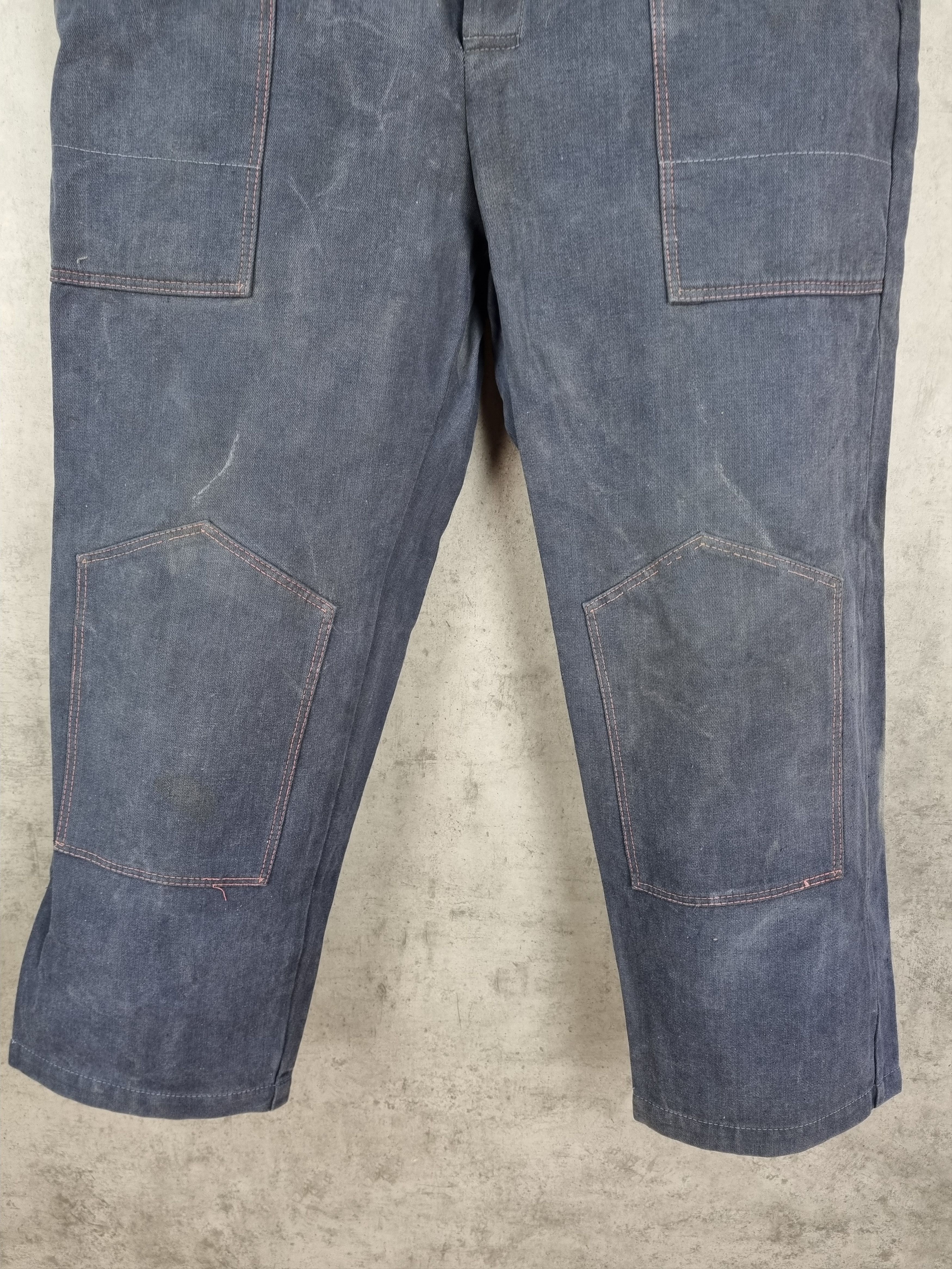 Le Laboureur × Vetra × Vintage Rare Double knees 60s Faded Workers pants Thrashed Punk Size US 32 / EU 48 - 16 Thumbnail