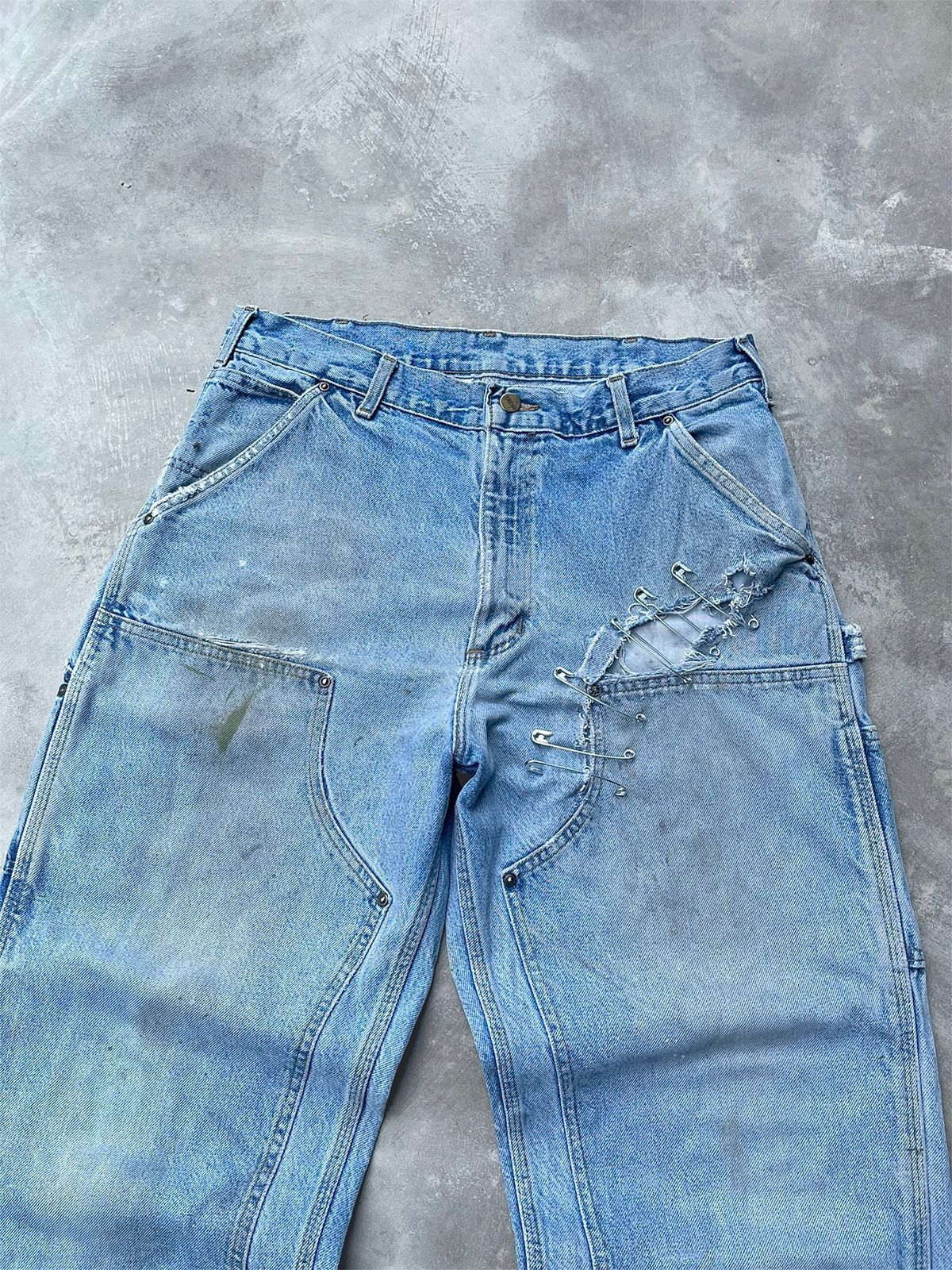 Carhartt Distressed Vintage USA Carhartt Doublekne Pant B73-DST Size US 35 - 2 Thumbnail