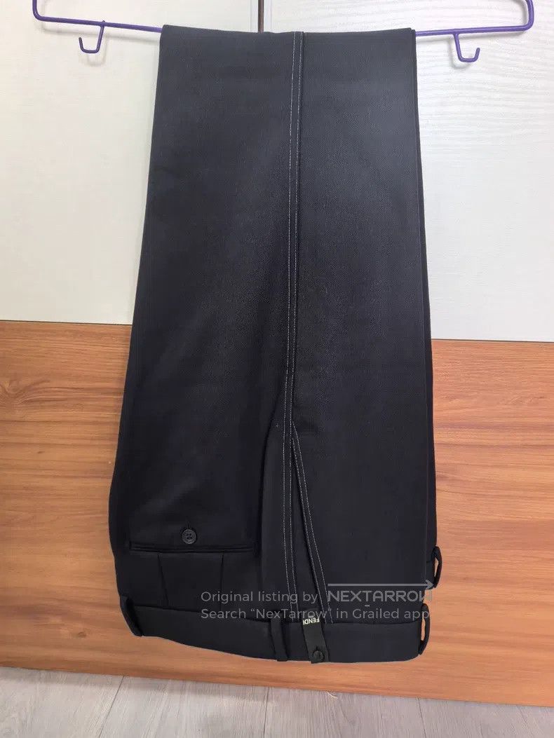 Fendi Fendi Men's trousers, dark blue Size 50L - 1 Thumbnail