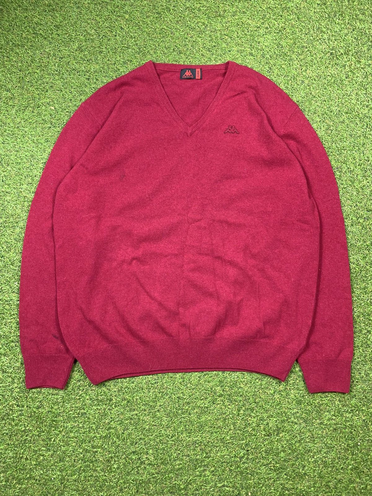 Kappa Vintage Y2K Kappa sweater v-neck casual style size XL Size US XL / EU 56 / 4 - 1 Thumbnail