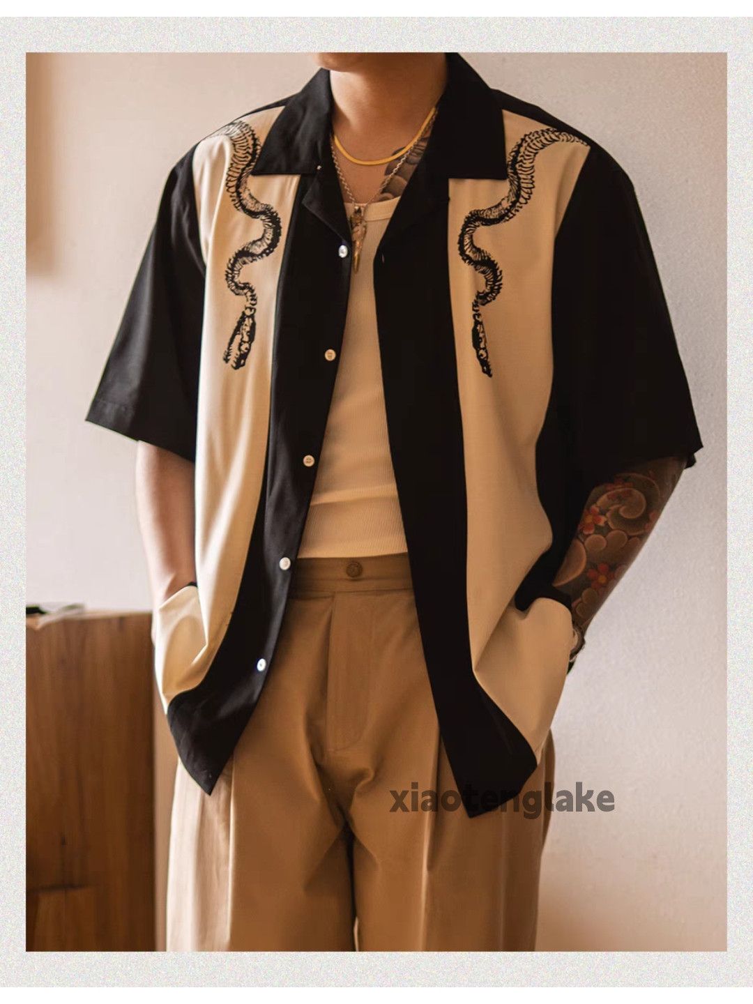 Designer Unisex outdoor sports utility pattern yuppie cuban shirt Size US M / EU 48-50 / 2 - 3 Thumbnail
