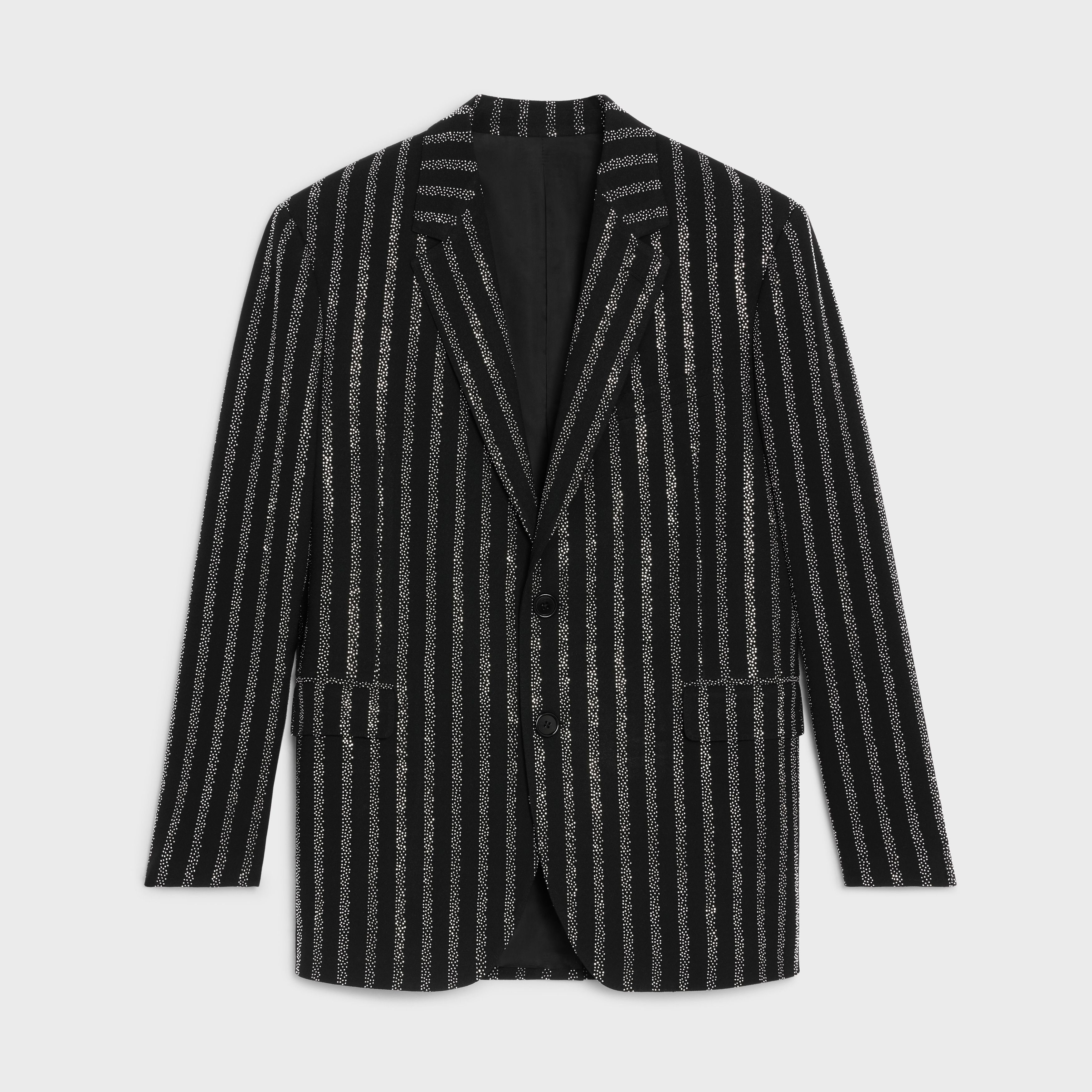 Celine o1w1db11124 Studded Boxy Jacket in Black Size US M / EU 48-50 / 2 - 1 Thumbnail