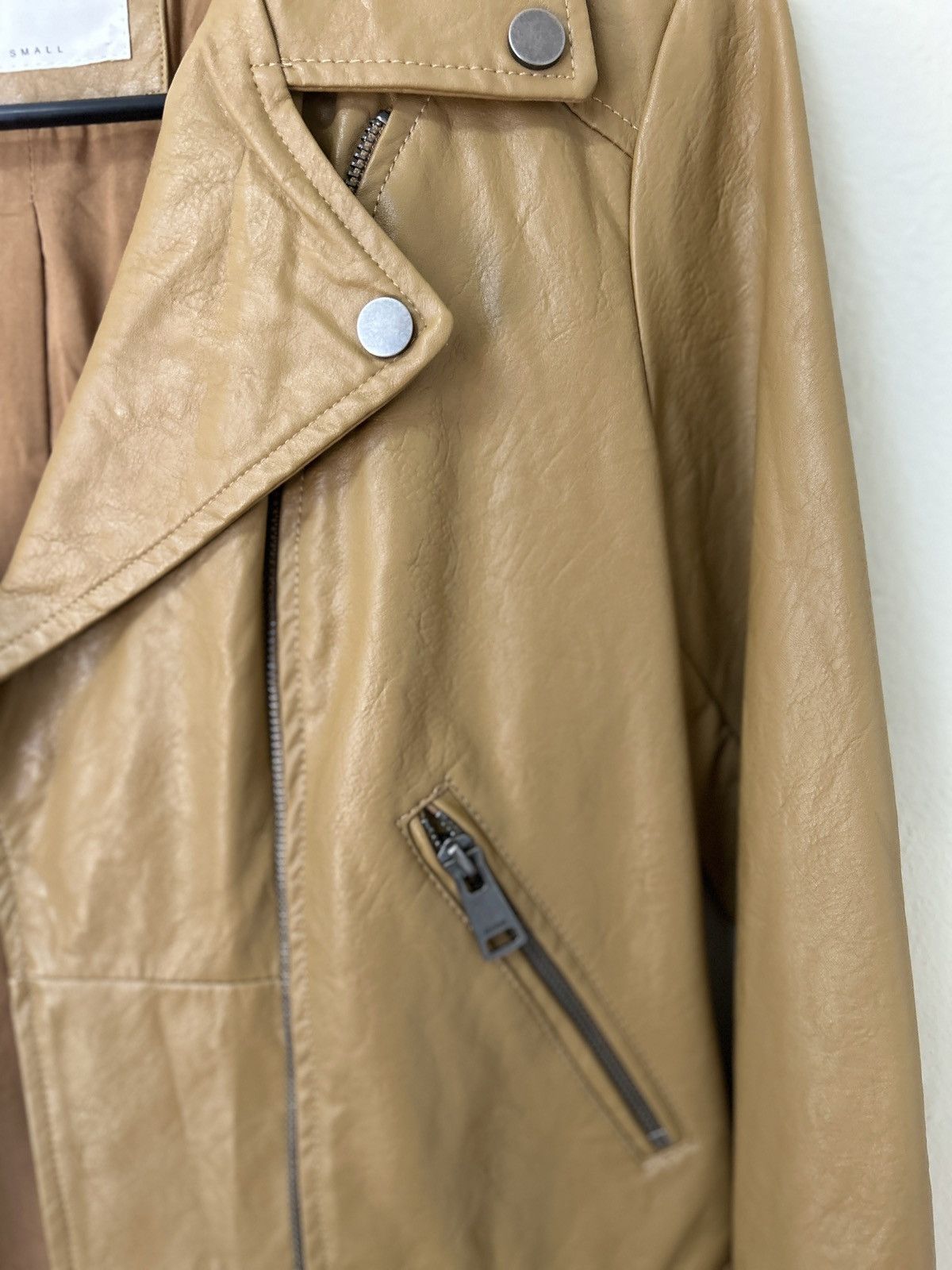 Other Women’s Tan Elodie faux leather jacket Small Size S / US 4 / IT 40 - 10 Thumbnail