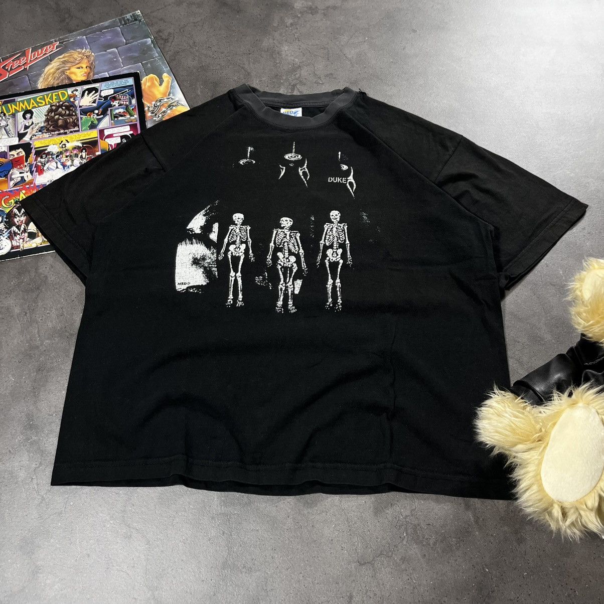 Bones Vintage 90s Duke Bones Skeleton Skull Metal Tshirt Tee Size US M / EU 48-50 / 2 - 1 Thumbnail