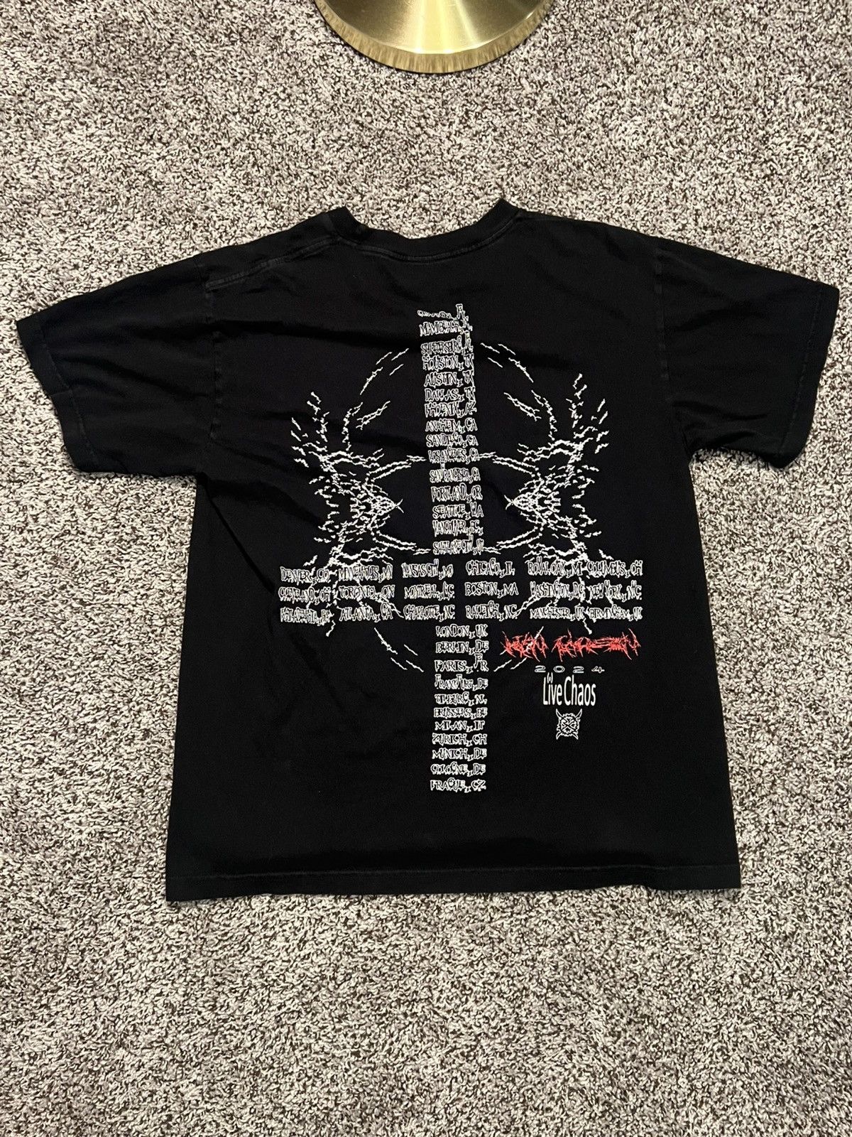 Ken Carson Ken Carson Chaos Tour Tee Size US M / EU 48-50 / 2 - 2 Thumbnail