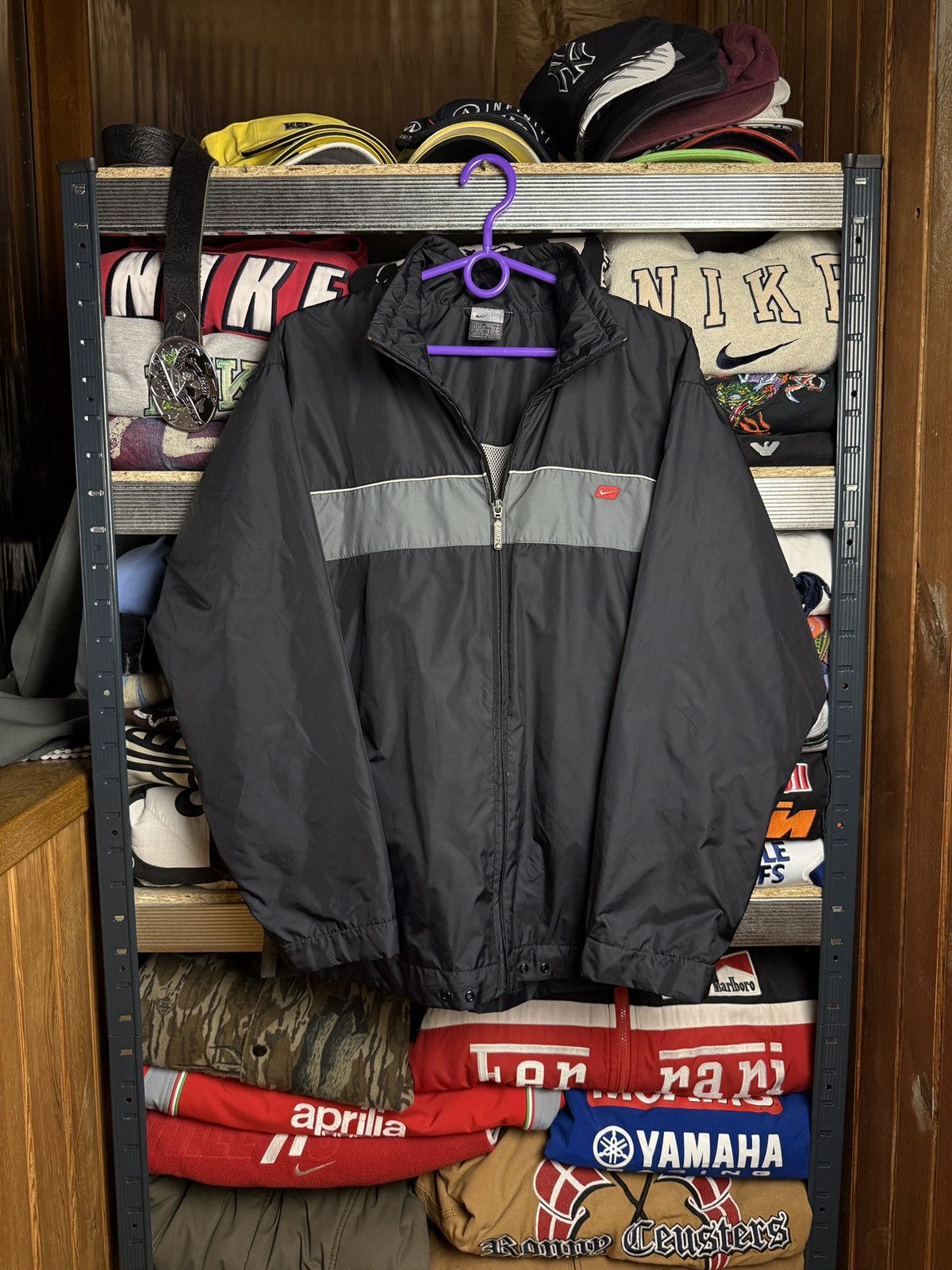 Nike 0Os Vintage Nike Nylon Windbreaker Jacket Swoosh Logo Size US M / EU 48-50 / 2 - 1 Thumbnail