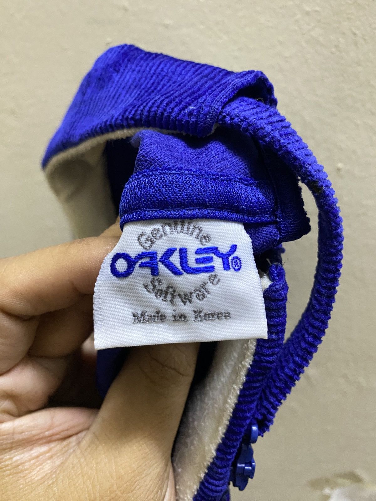 Oakley Vintage Oakley Software HDO Corduroy Cap Zipper Adjustable Size ONE SIZE - 8 Thumbnail