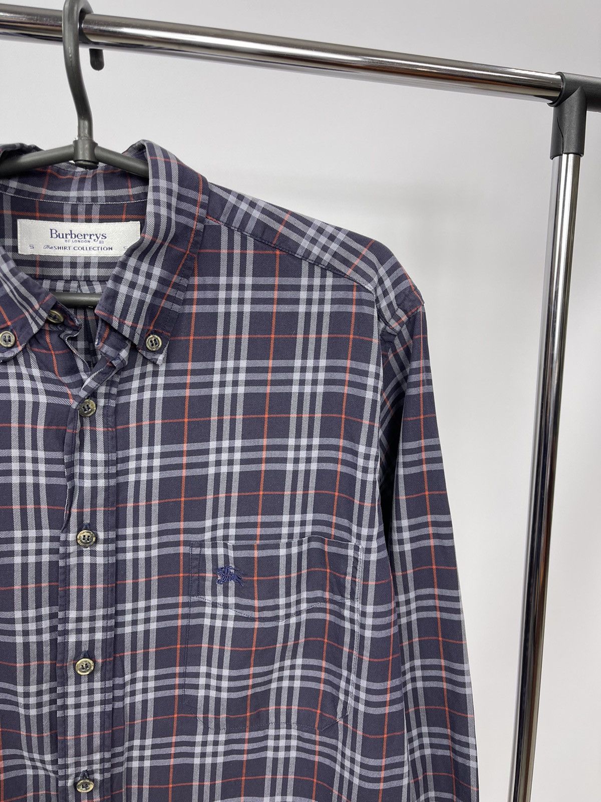 Burberry Burberry London Shirt Nova Check Blue Vintage 90s Size S Size US S / EU 44-46 / 1 - 2 Thumbnail