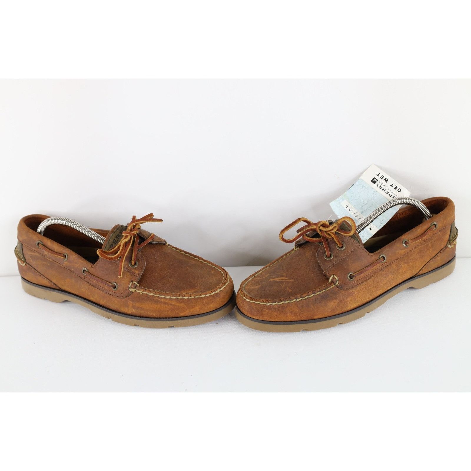 Sperry Deadstock Vintage Sperry Top Sider Leather Boat Shoes Size US 9.5 / EU 42-43 - 1 Thumbnail