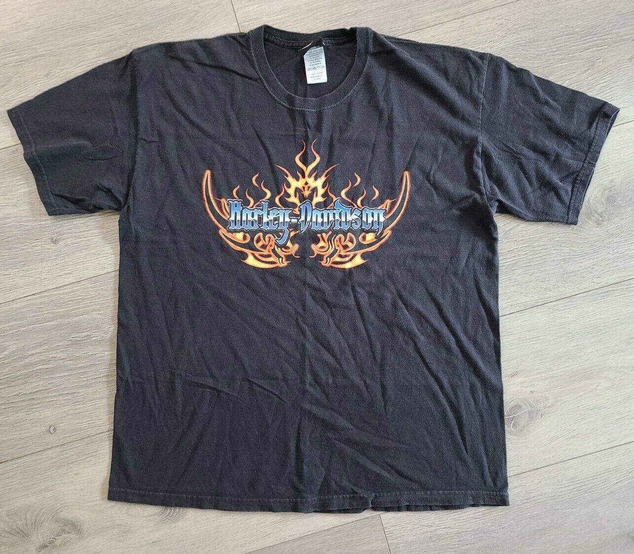Harley Davidson Harley Davidson Shirt Extra Large Caldwell Idaho Flames Size US XL / EU 56 / 4 - 1 Thumbnail