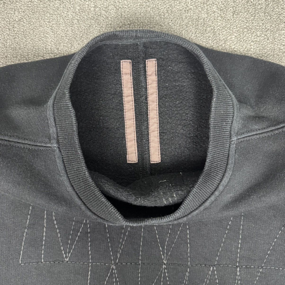 Rick Owens × Rick Owens Drkshdw Rick Owens - DRKSHDW - Black Stitching Crewneck Sweatshirt Size US XS / EU 42 / 0 - 6 Thumbnail