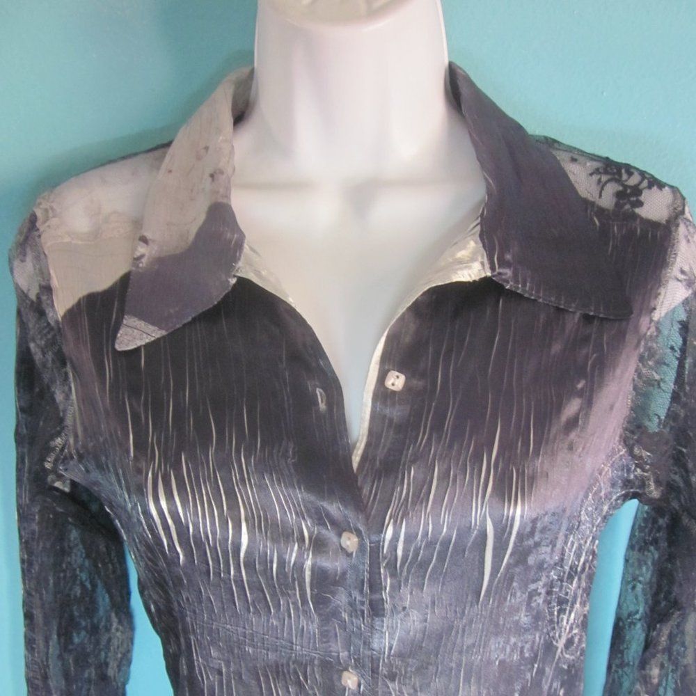 Other Komarov Blouse Lace Up Back Size M Size M / US 6-8 / IT 42-44 - 10 Thumbnail