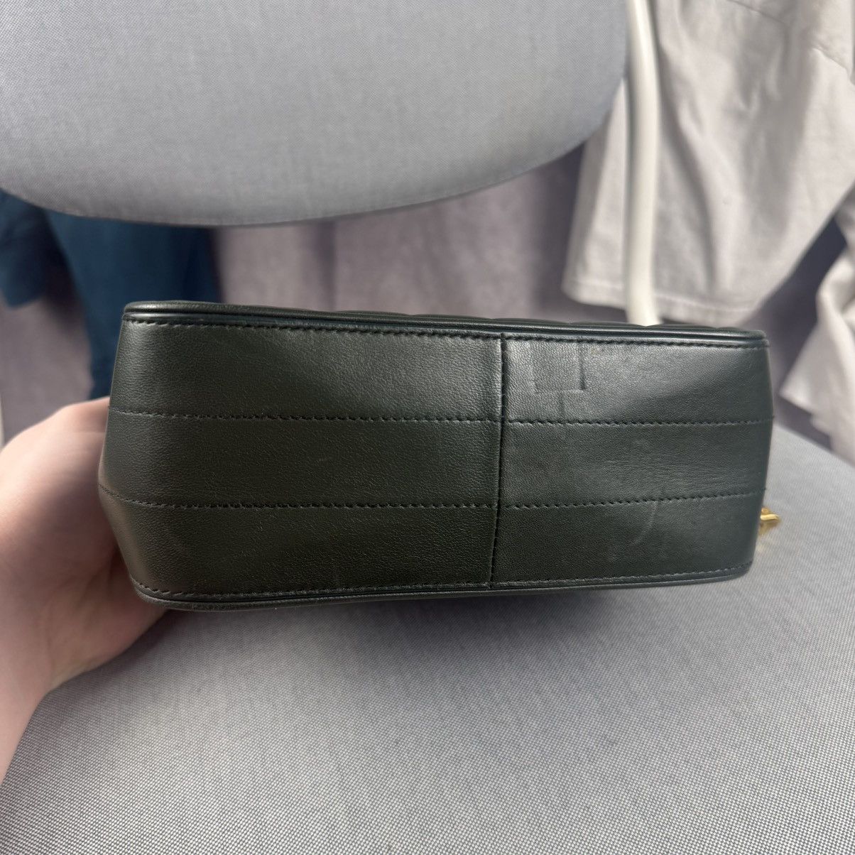 Saint Laurent Paris SAINT LAURENT 2018 Lambskin Vicky Chain Green Crossbody Bag Size ONE SIZE - 15 Thumbnail